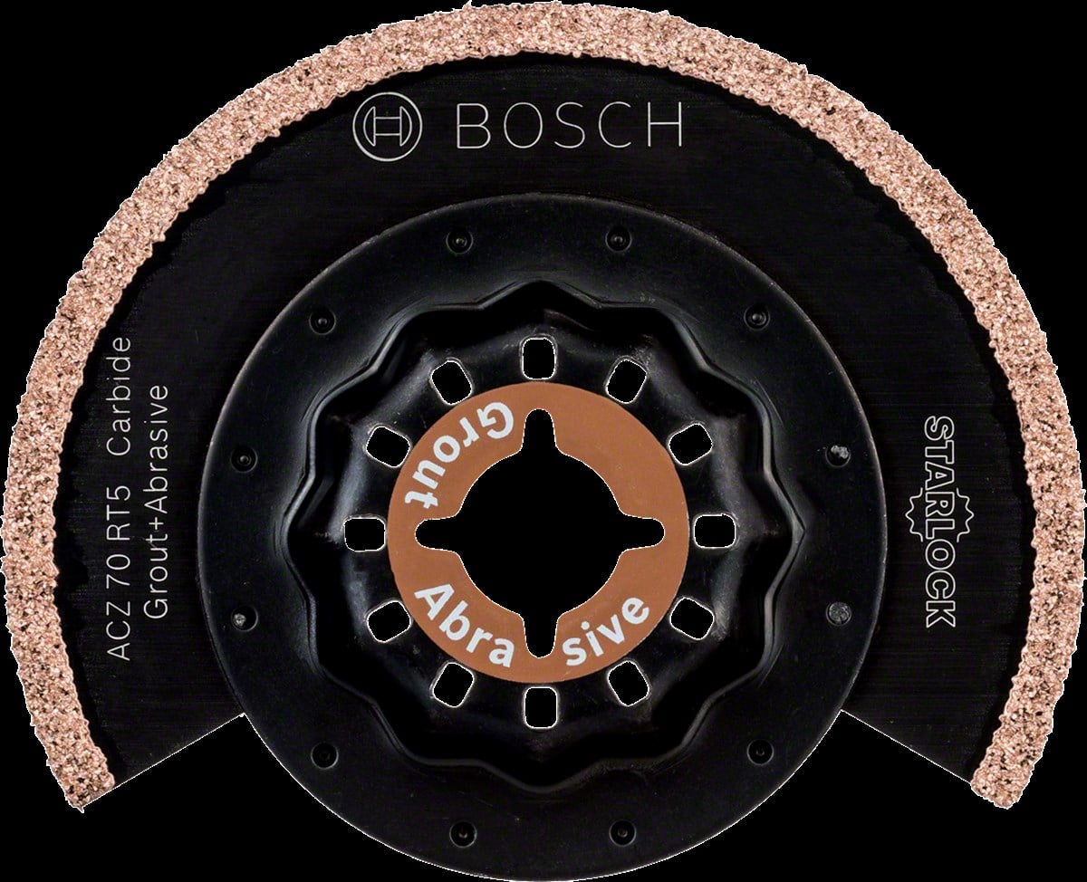 Bosch - Starlock - ACZ 70 RT5 - Carbide RIFF Zımpara Uçlu Dar Kesim Segman Testere Bıçağı 50 Kum Kalınlığı 1li