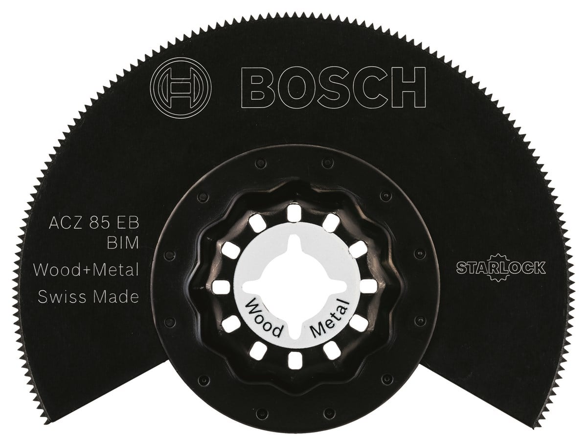 Bosch - Starlock - ACZ 85 EB - BIM Ahşap ve Metal İçin Segman Testere Bıçağı, Bombeli 1li