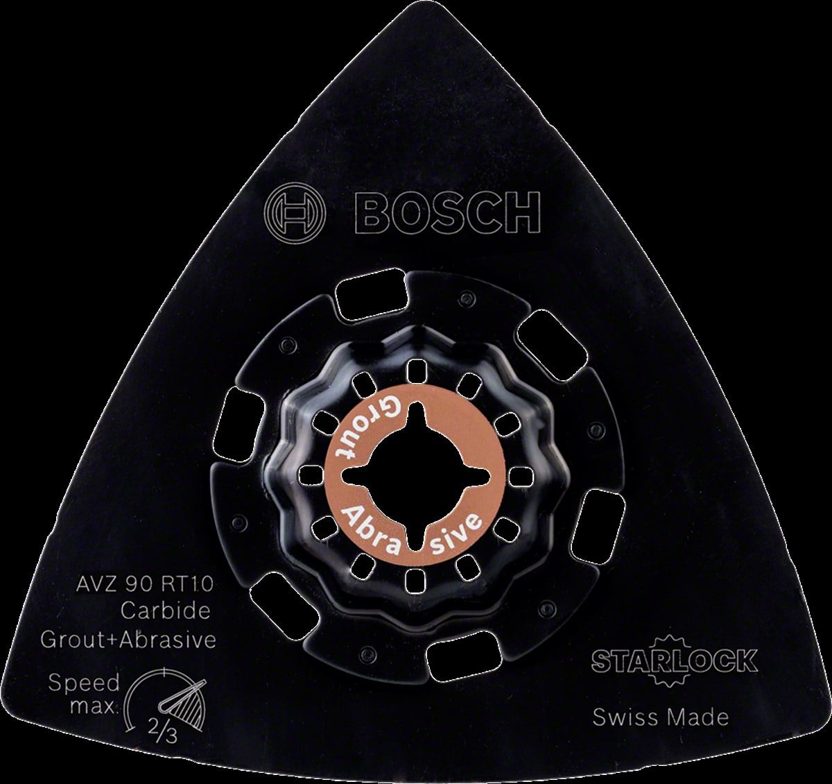 Bosch - Starlock - AVZ 90 RT10 - Carbide RIFF Zımpara Tabanı 100 Kum Kalınlığı 1li