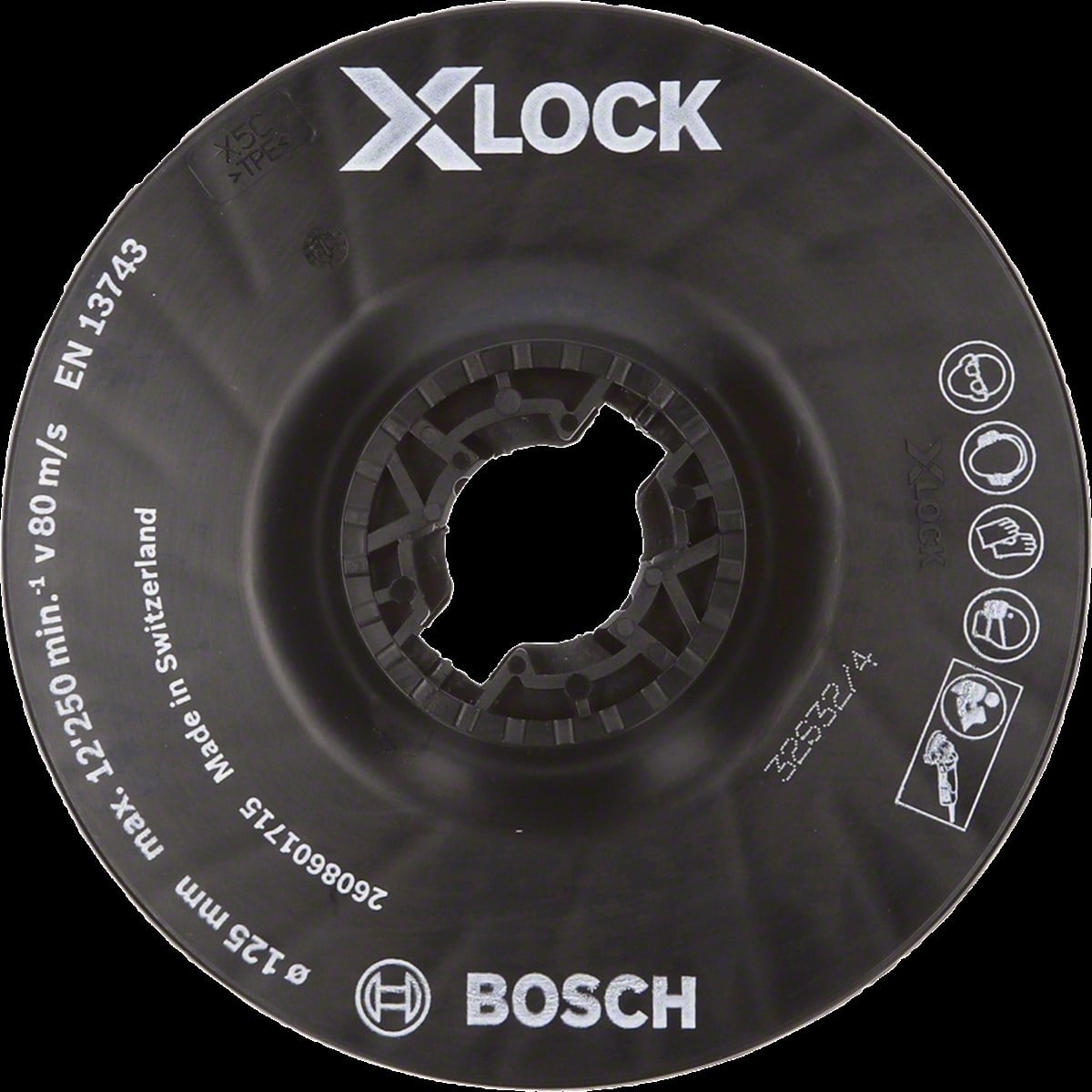 Bosch - X-LOCK - 125 mm Fiber Disk Orta Sertlikte Taban