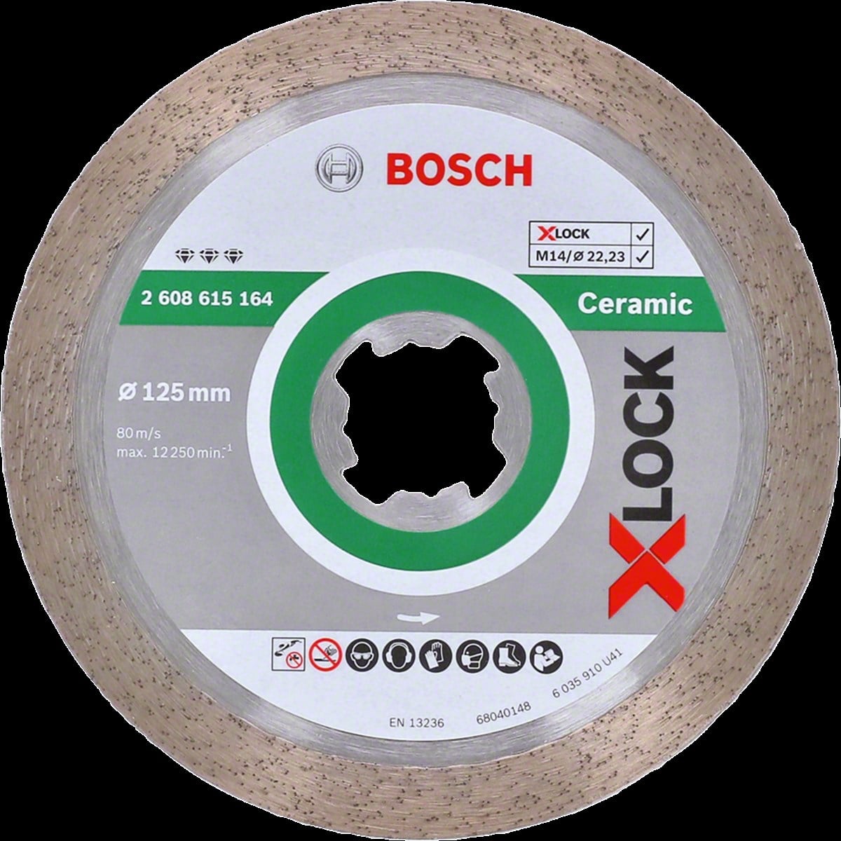 Bosch - X-LOCK - Best Serisi Seramik İçin, Elmas Kesme Diski 125 mm