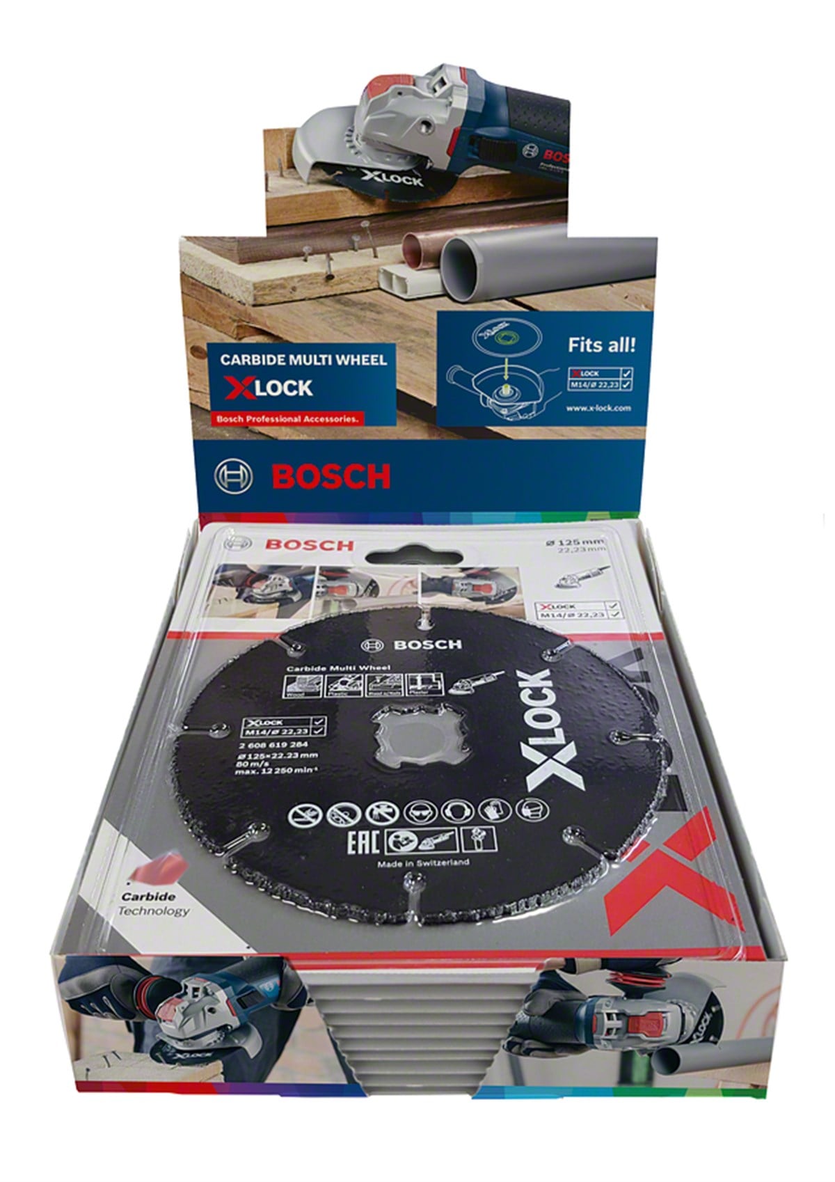 Bosch - X-LOCK - Carbide Multi Wheel 125 mm 10lu