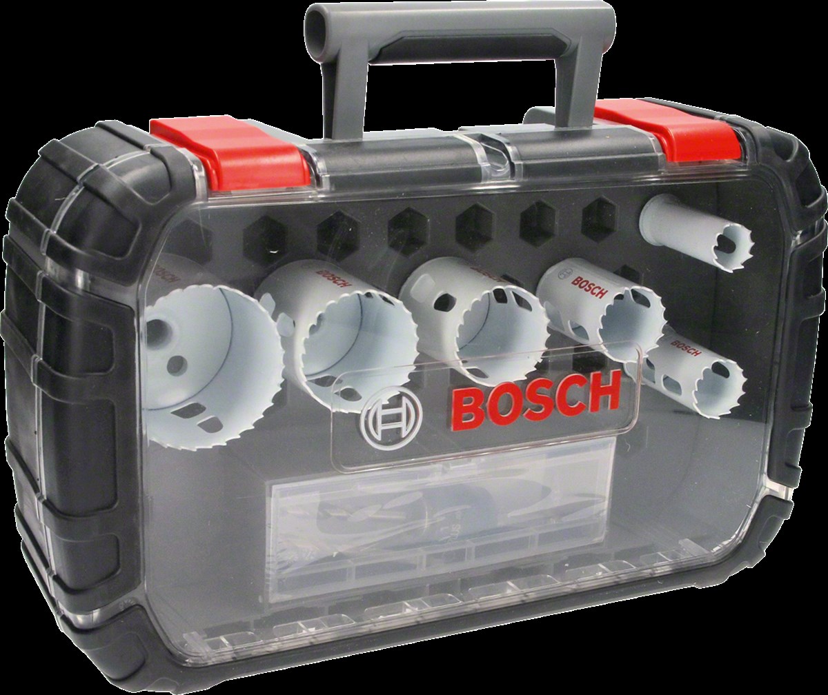 Bosch - Yeni Progressor Serisi Delik Açma Testeresi (Panç) Seti 9 Parça Ø 22-29-35-44-51-64 mm
