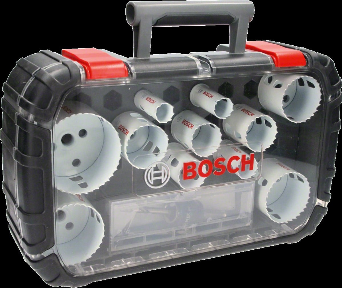 Bosch - Yeni Progressor Serisi Delik Açma Testeresi (Panç) Seti 14 Parça Ø 20-22-25-32-35-40-44-51-60-64-76 mm