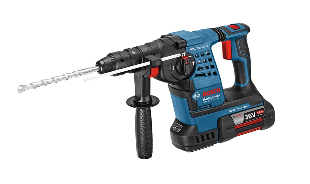 Bosch Professional GBH 36 VF-LI Plus 4 Ah Çift Akülü Kırıcı/Delici - L-boxx Çantalı
