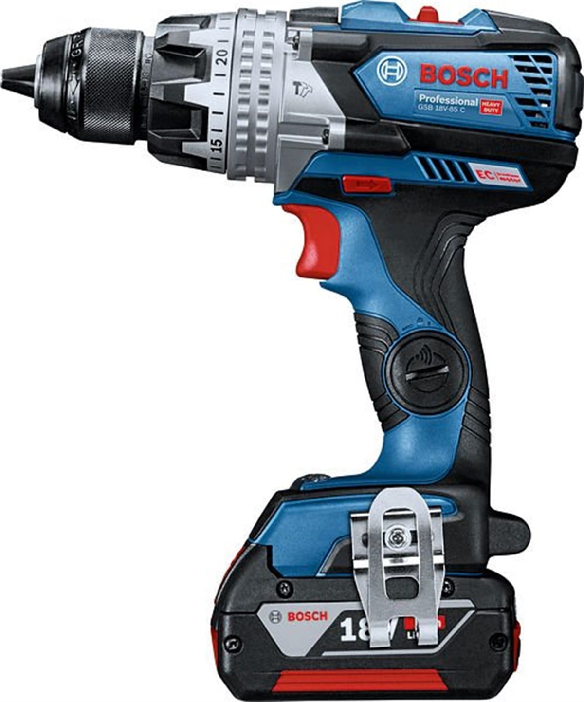 Bosch Professional GSB 18V-85 C 5 Ah Çift Akülü Darbeli Delme/Vidalama - L-boxx Çantalı