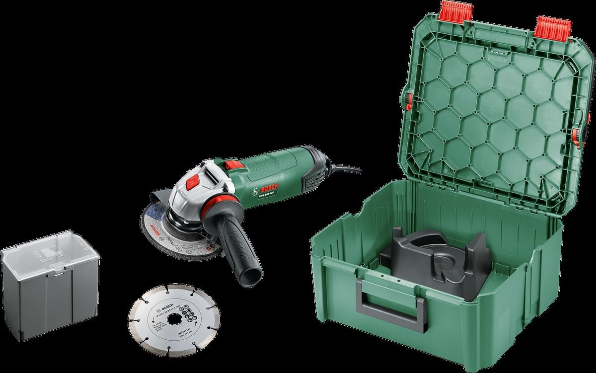 Bosch PWS 850-125 Avuç Taşlama Makinesi 850W, Disk Çapı 125 mm + System Box