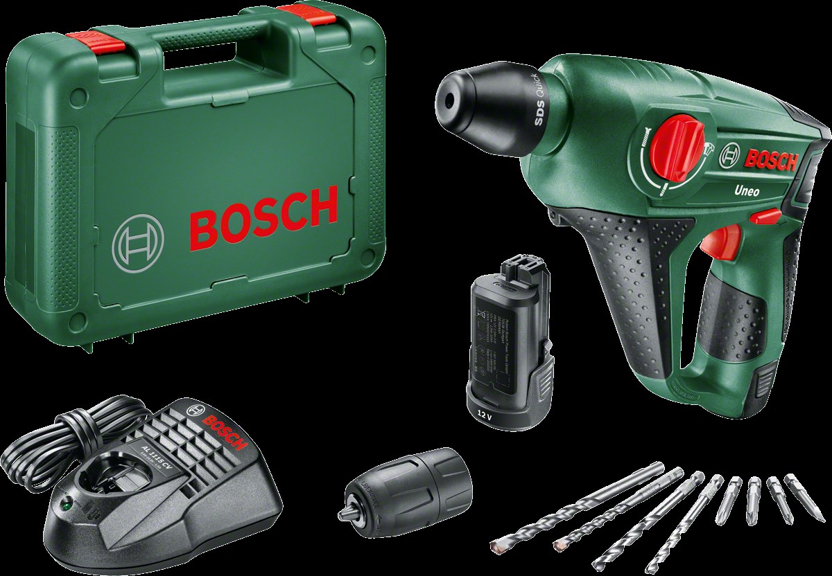 Bosch UNEO 12 LI Çift Akülü Kırıcı Delici (2 x 2,0 Ah)