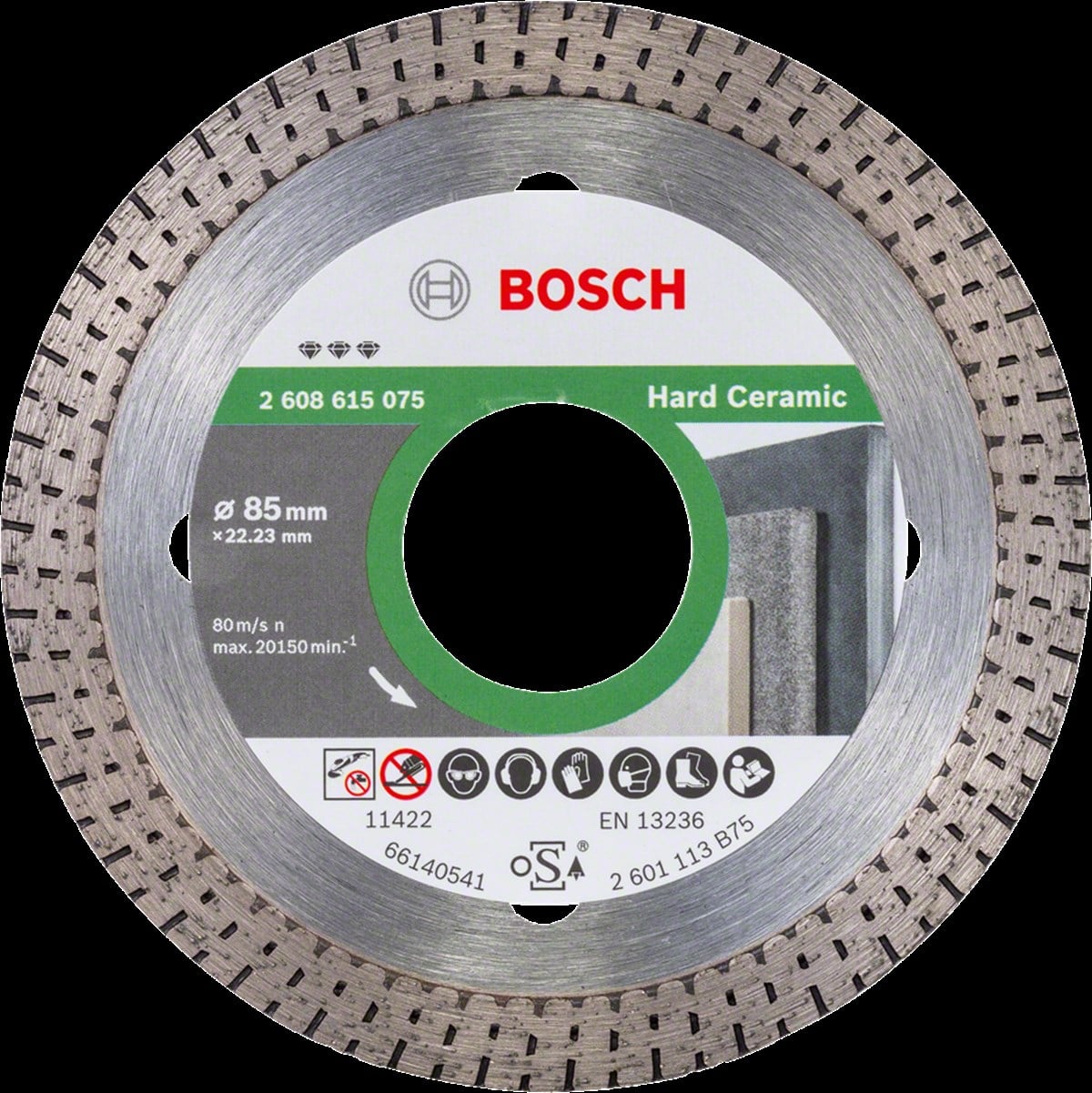 Bosch - Best Serisi Sert Seramikler İçin Elmas Kesme Diski 85 mm