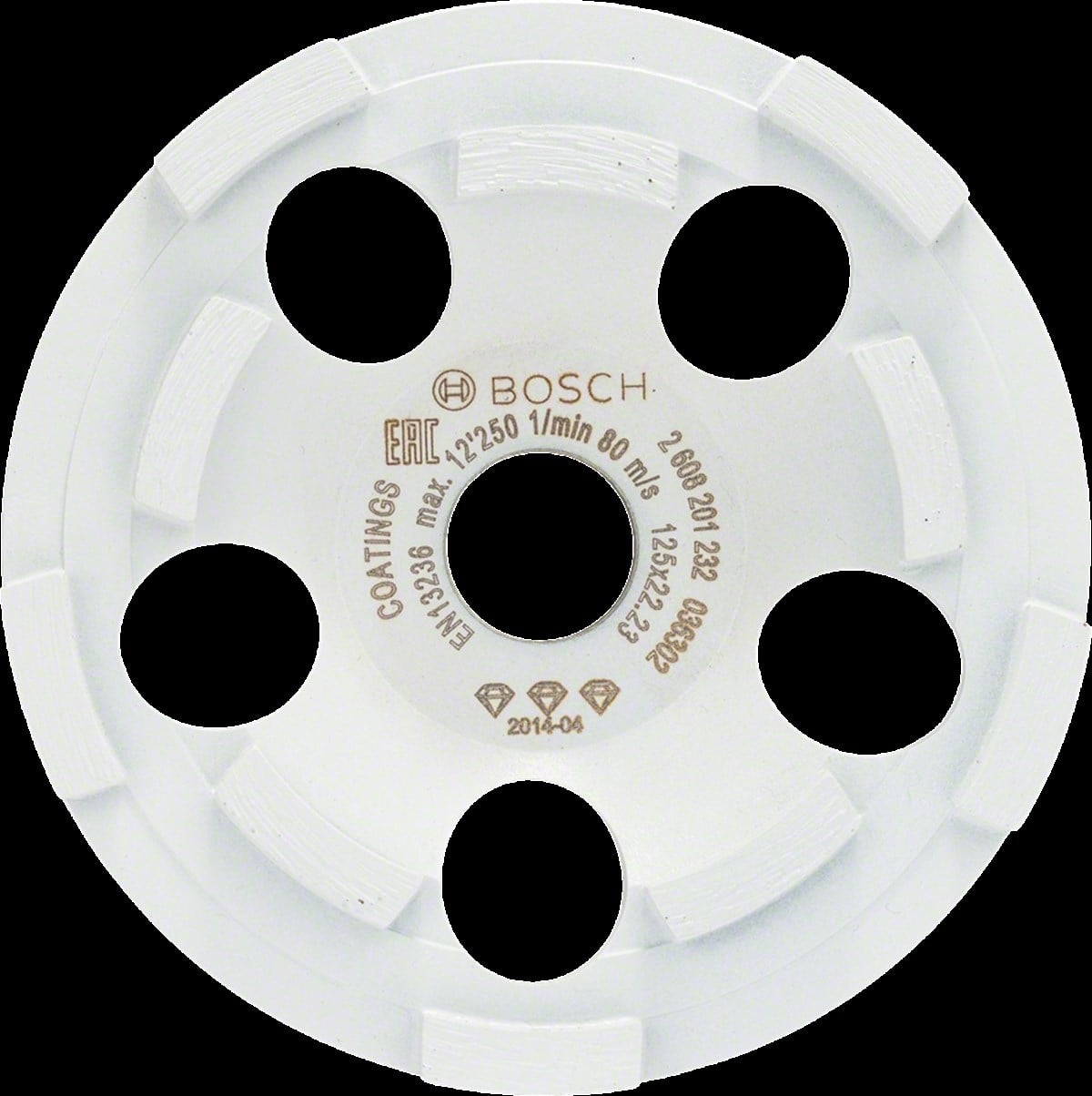 Bosch - Best Serisi Termoplastik Koruma Boyası Kazıma İçin Elmas Çamak Disk 125 mm