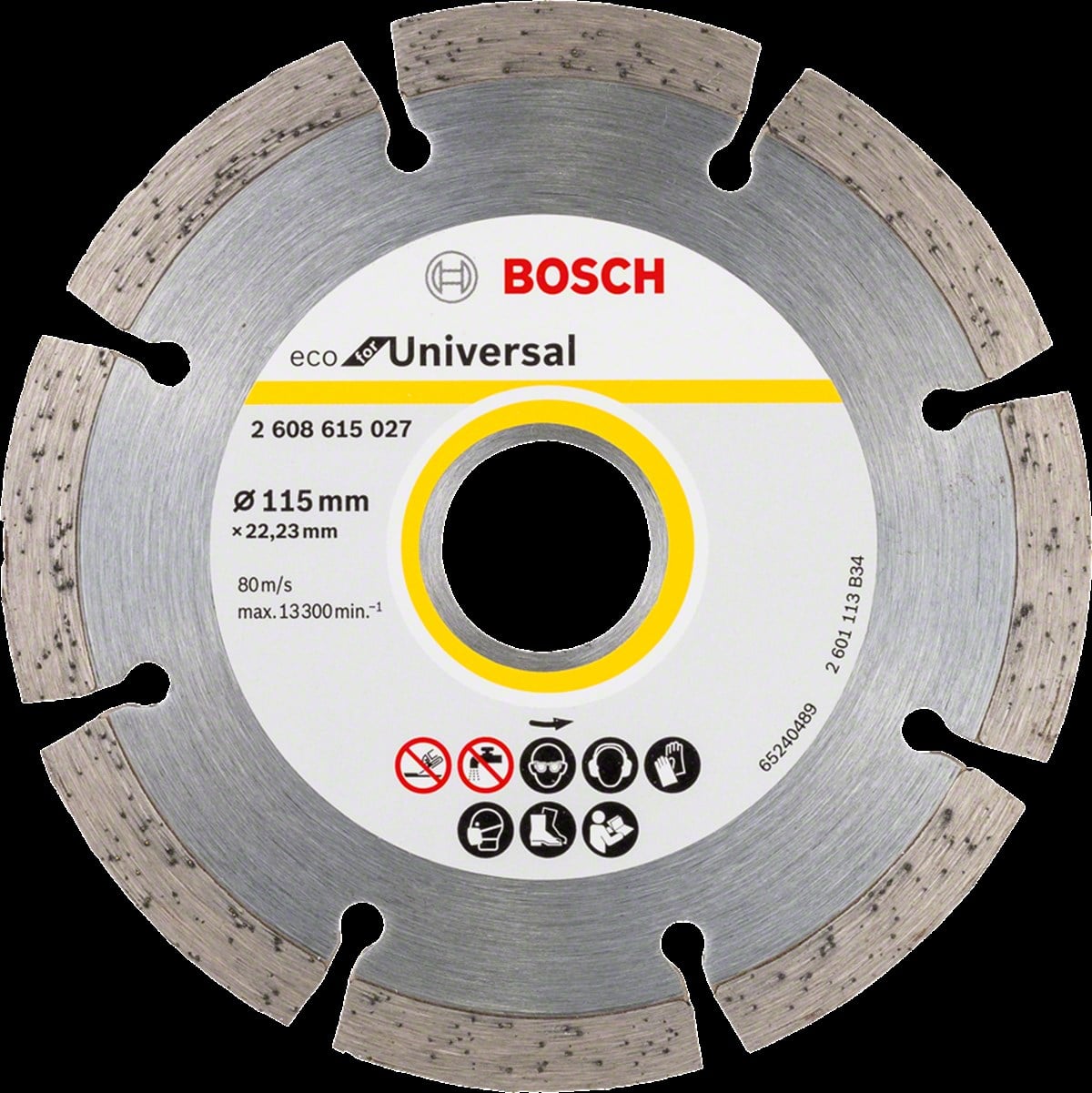 Bosch - Ekonomik Seri 9+1 Genel Yapı Malzemeleri İçin Elmas Kesme Diski 115 mm