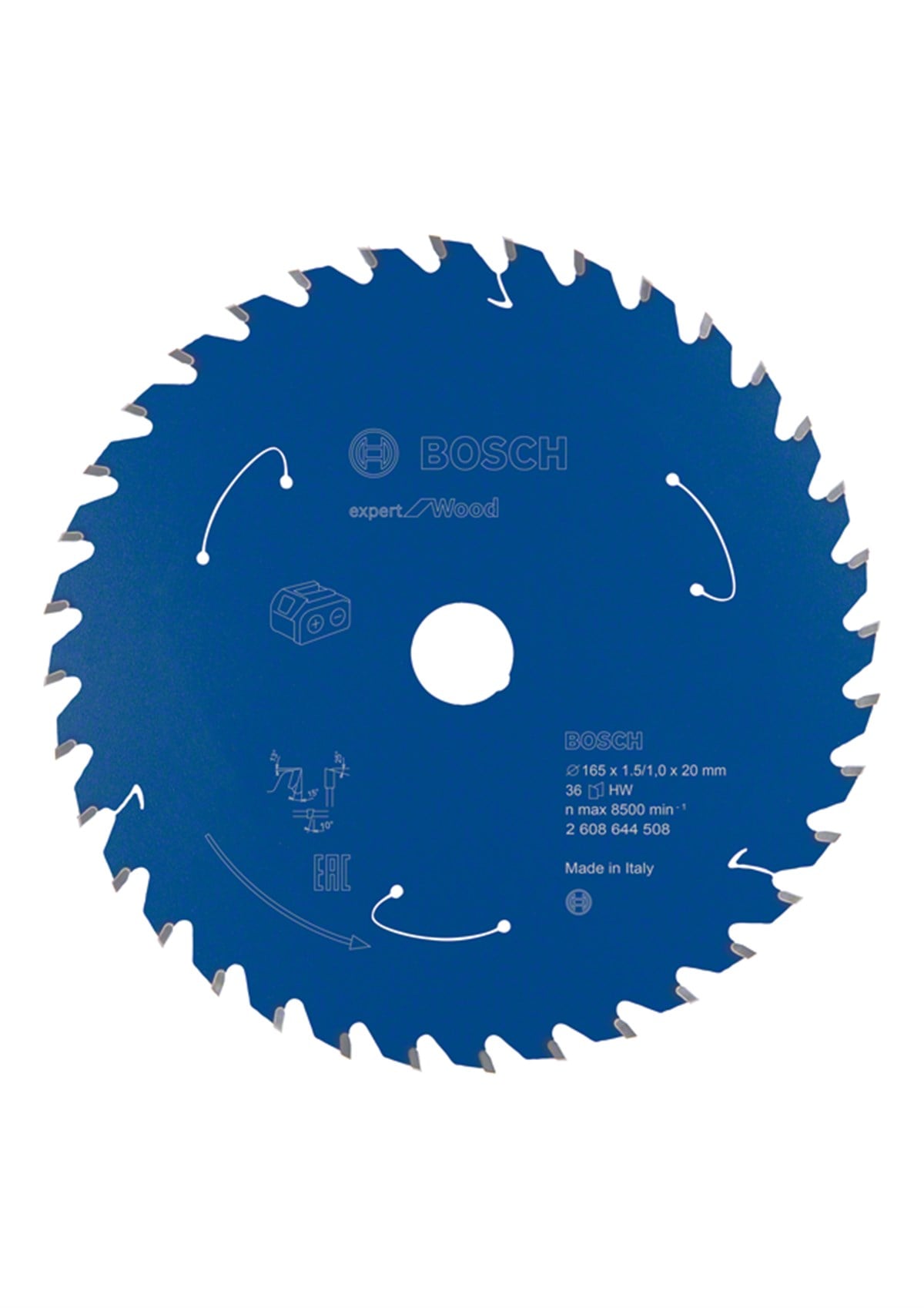 Bosch - Expert for Serisi Ahşap için Akülü Daire Testere Bıçağı 160*20 mm 36 Diş