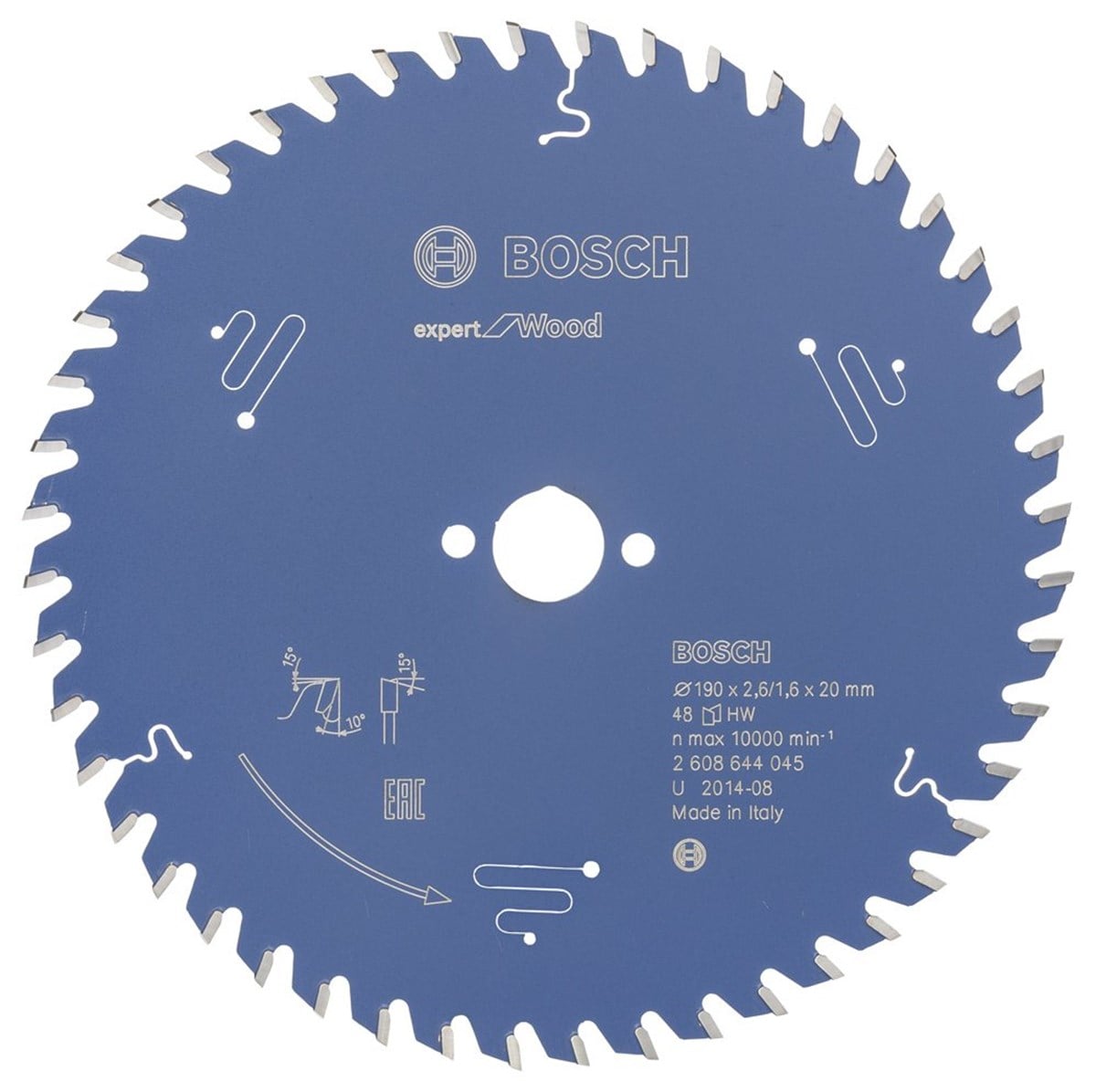 Bosch - Expert Serisi Ahşap için Daire Testere Bıçağı 190*20 mm 48 Diş