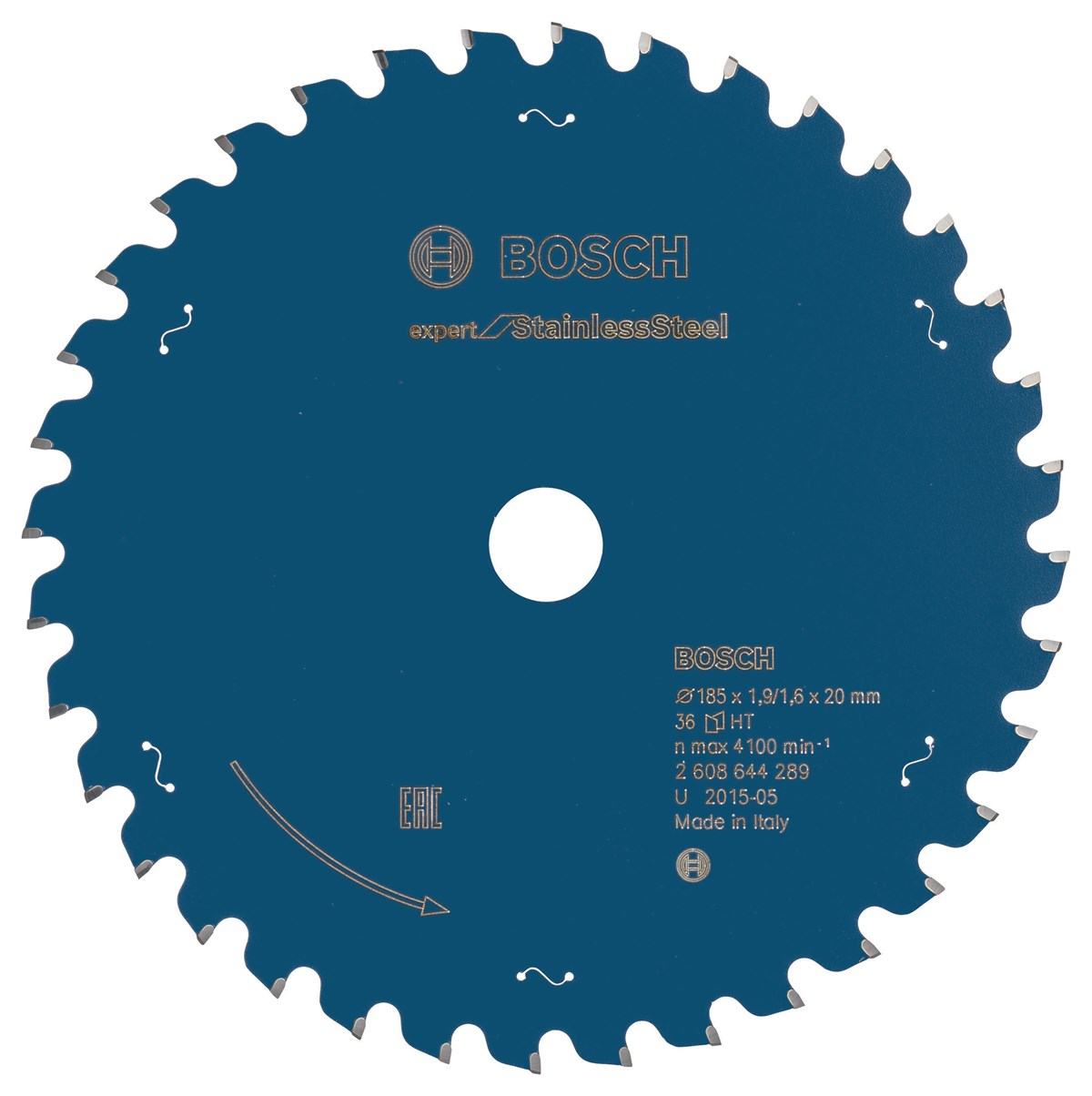 Bosch - Expert Serisi Paslanmaz Çelik için Daire Testere Bıçağı 185*20 mm 36 Diş