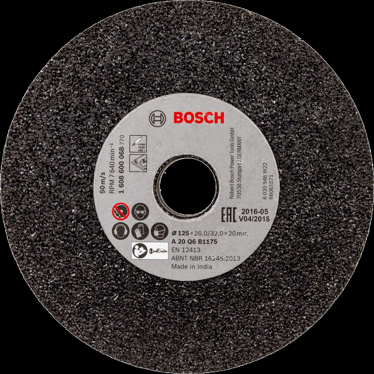 Bosch - GGS6S İçin 125 mm 20 Kum Taşlama Taşı SiC
