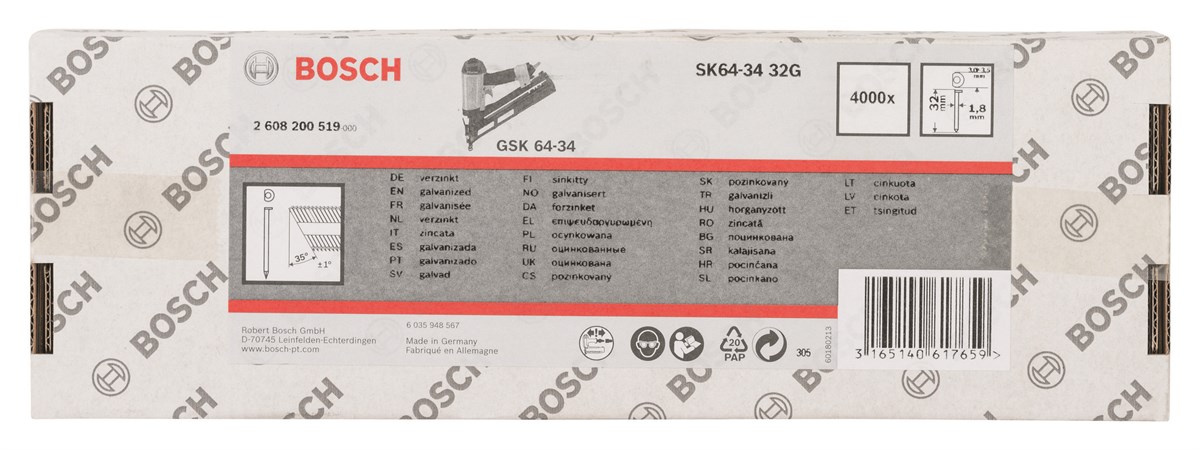 Bosch - GSK 64/34  32 mm 4000li Cinko