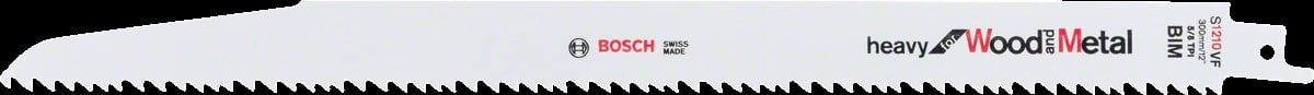 Bosch - Heavy Serisi Ahşap Ve Metal için Panter Testere Bıçağı S 1210 VF - 5'li