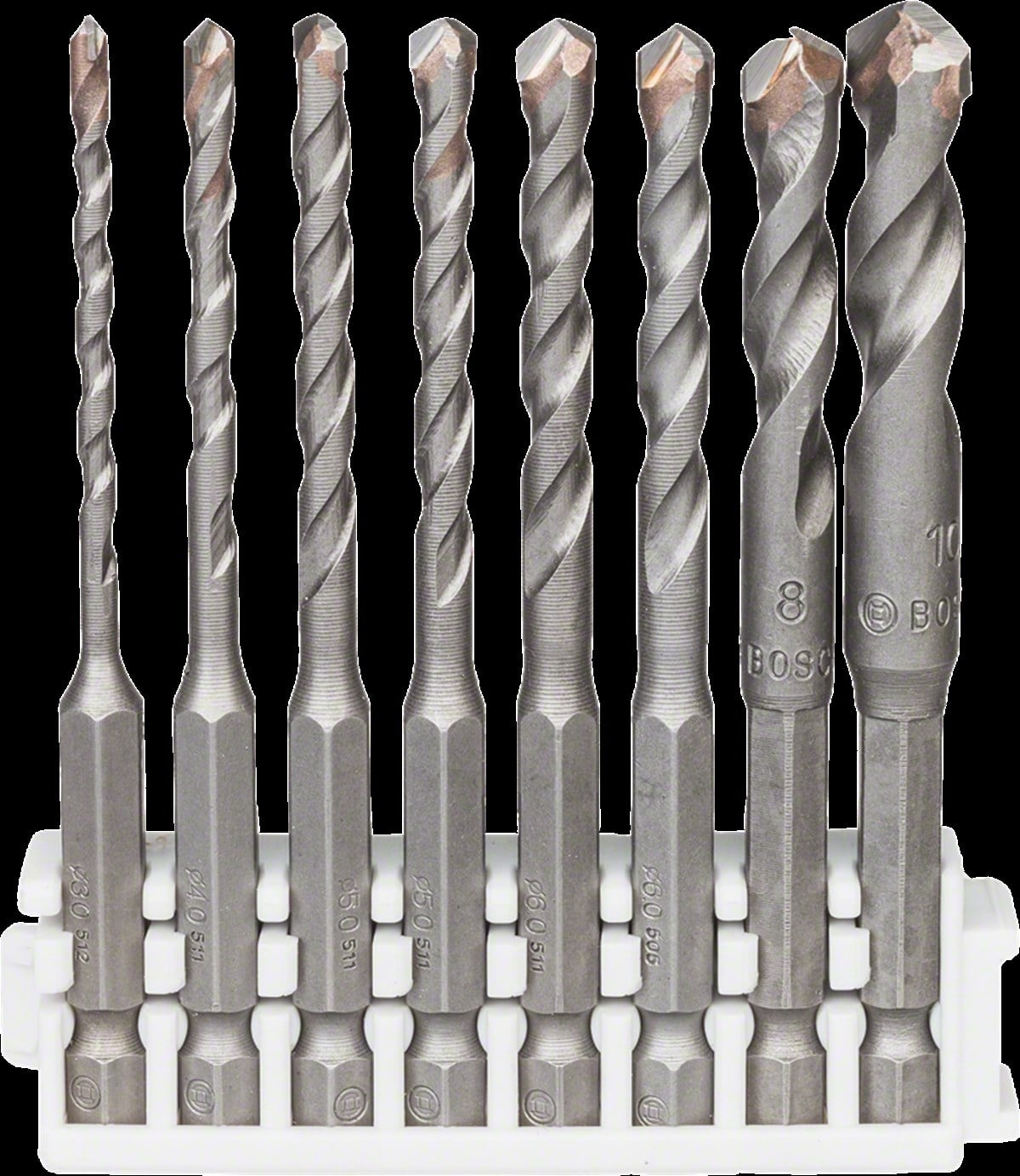 Bosch - HEX-9 Ceramic Altıgen Şaftlı Matkap Ucu 8'li Set - Click