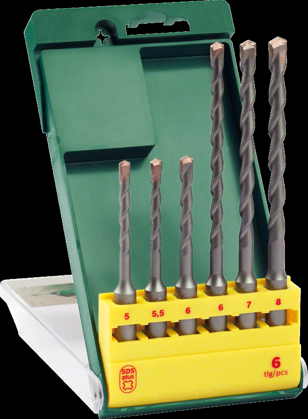 Bosch - SDS-Plus Kırıcı Delici Matkap Ucu Seti 6 Parça (5/5,5/6x110mm 6/7/8x160mm)
