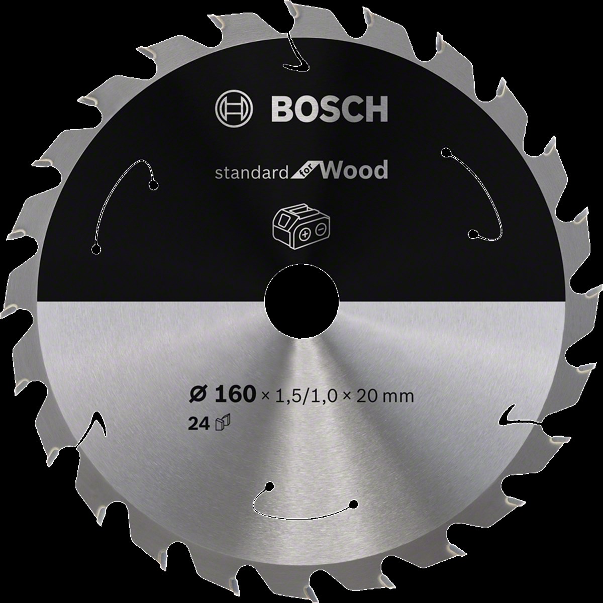Bosch - Standard for Serisi Ahşap için Akülü Daire Testere Bıçağı 160*20 mm 24 Diş