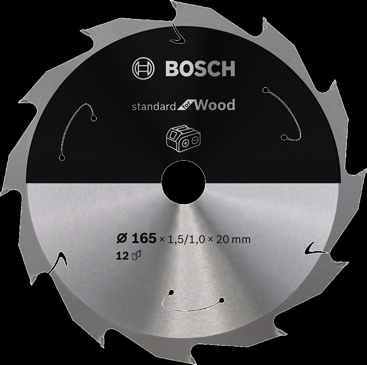 Bosch - Standard for Serisi Ahşap için Akülü Daire Testere Bıçağı 165*20 mm 12 Diş
