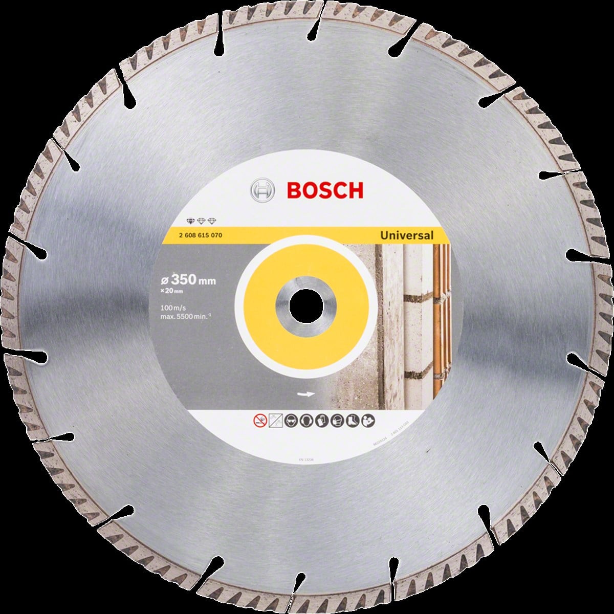 Bosch - Standard Seri Genel Yapı Malzemeleri ve Metal İçin Elmas Kesme Diski 350*20 mm