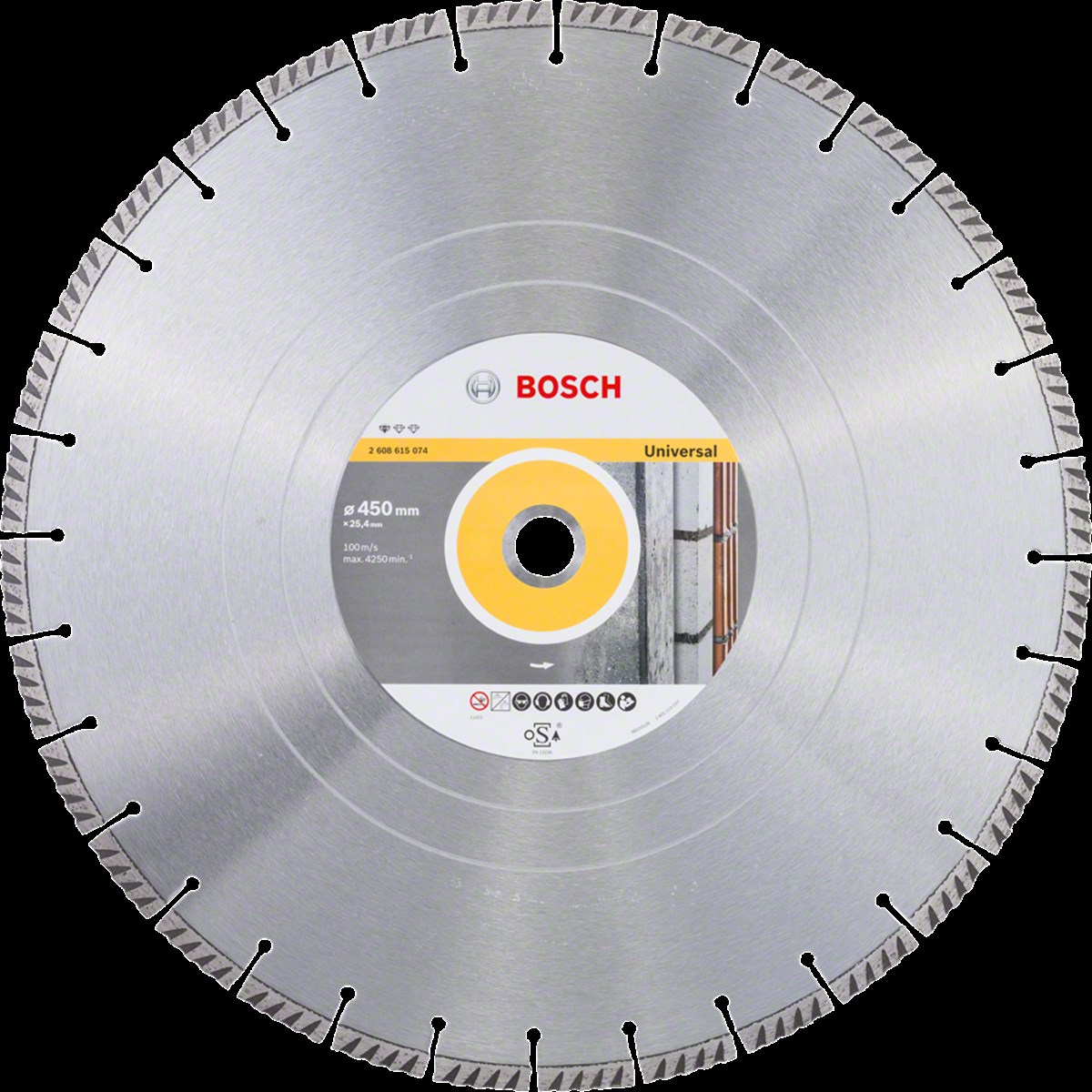 Bosch - Standard Seri Genel Yapı Malzemeleri ve Metal İçin Elmas Kesme Diski 450*25,4 mm