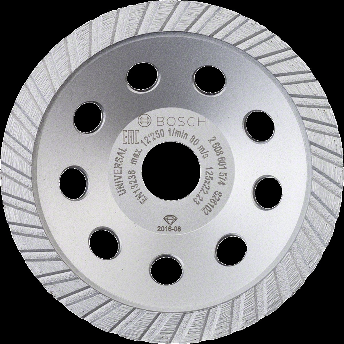 Bosch - Standart Seri Universal Turbo Elmas Çanak Disk 125 mm