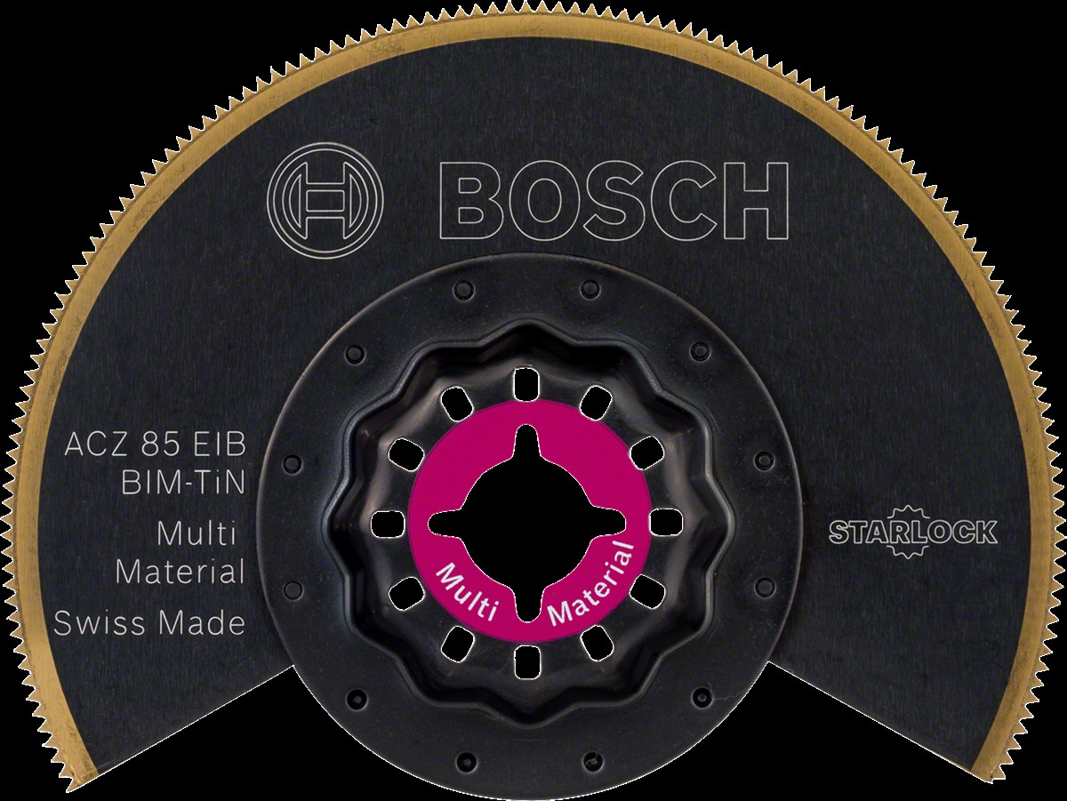 Bosch - Starlock - ACZ 85 EIB - BIM-TIN Çoklu Malzeme İçin Segman Testere Bıçağı, Bombeli 10'lu