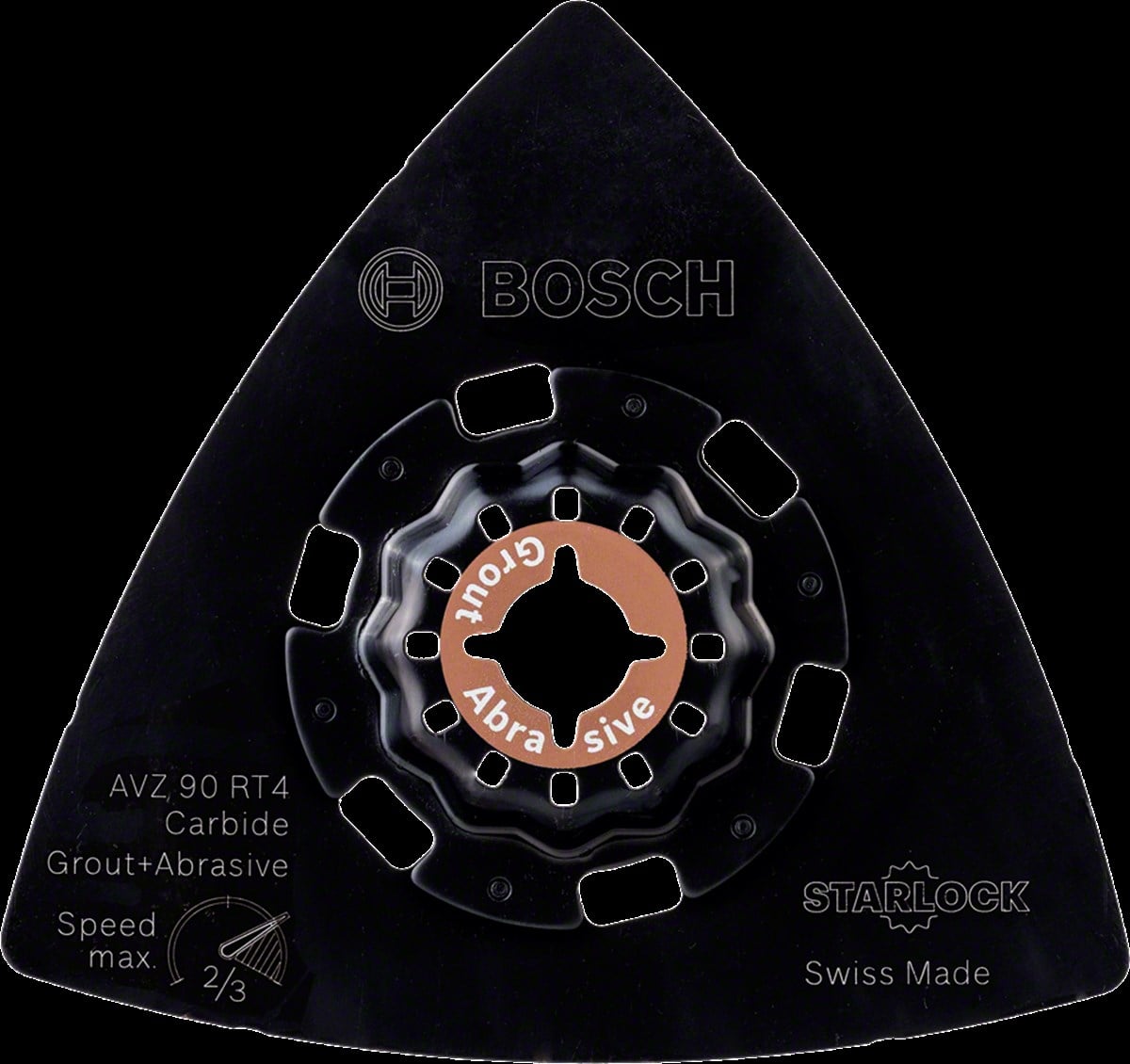 Bosch - Starlock - AVZ 90 RT4 - Carbide RIFF Zımpara Tabanı 40 Kum Kalınlığı 1'li