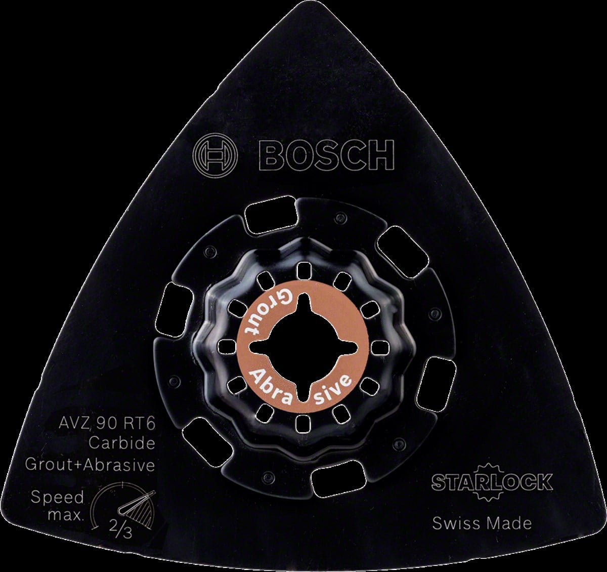 Bosch - Starlock - AVZ 90 RT6 - Carbide RIFF Zımpara Tabanı 60 Kum Kalınlığı 1'li