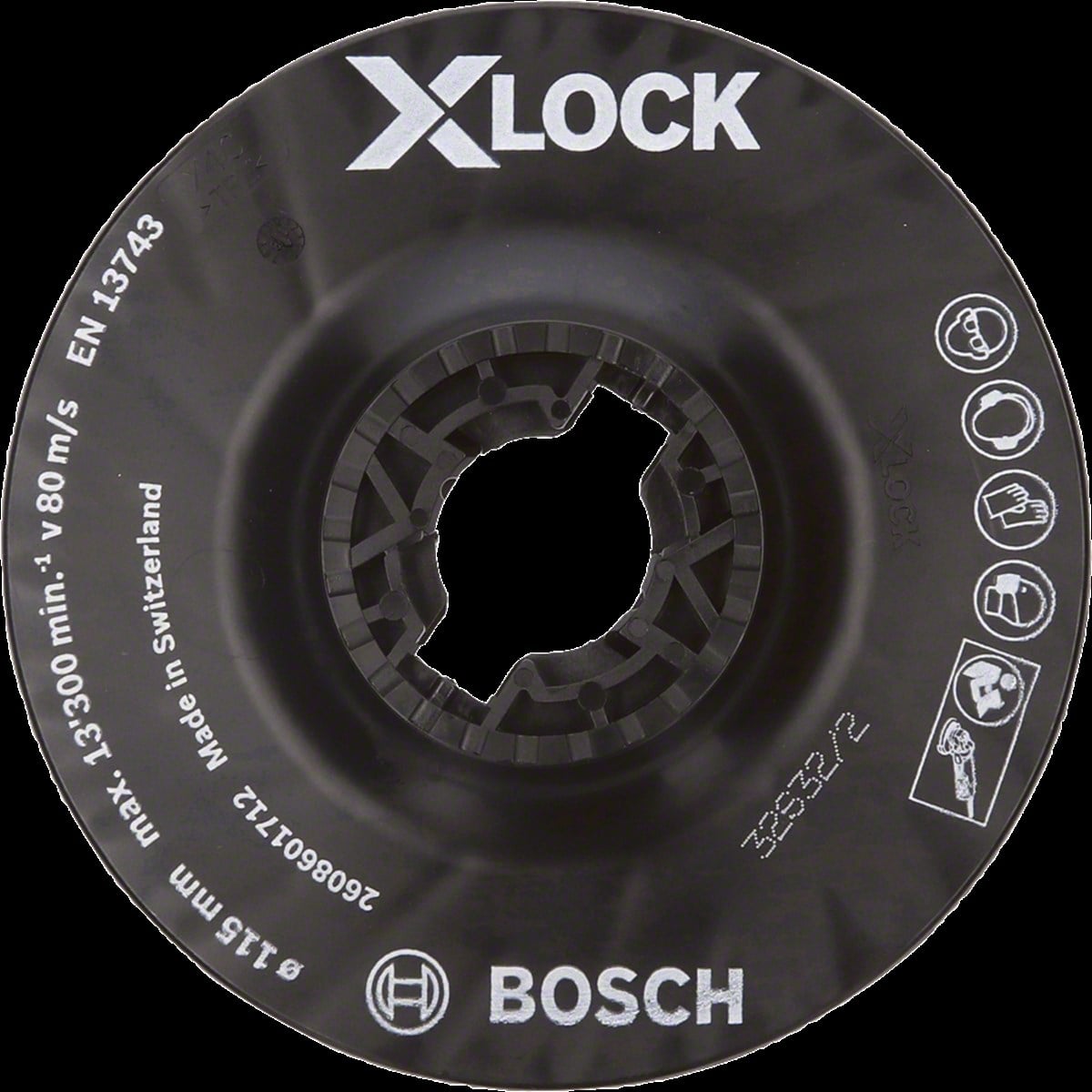Bosch - X-LOCK - 115 mm Fiber Disk Orta Sertlikte Taban