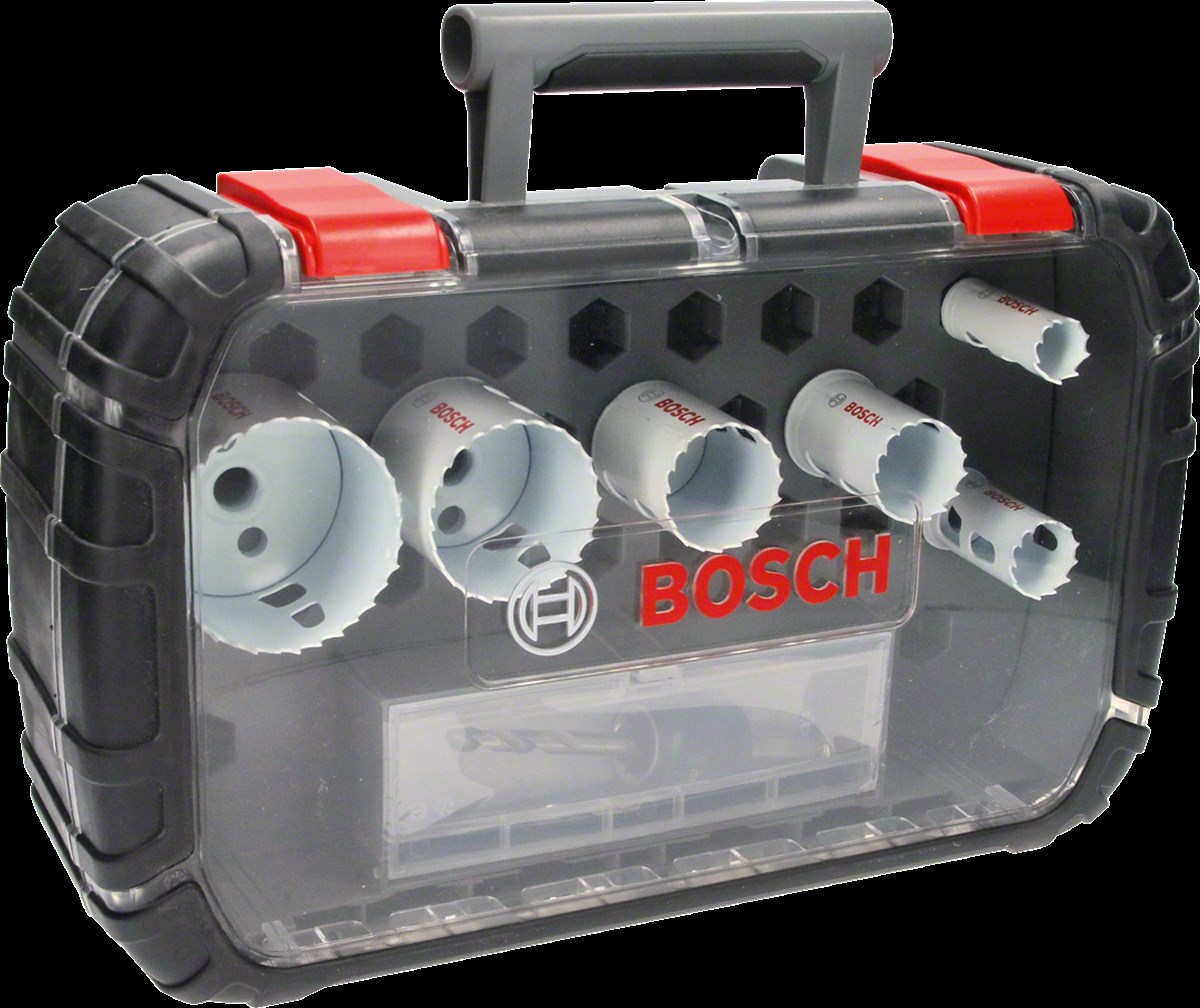 Bosch - Yeni Progressor Serisi Delik Açma Testeresi (Panç) Seti 9 Parça Ø 20-25-32-38-51-64 mm