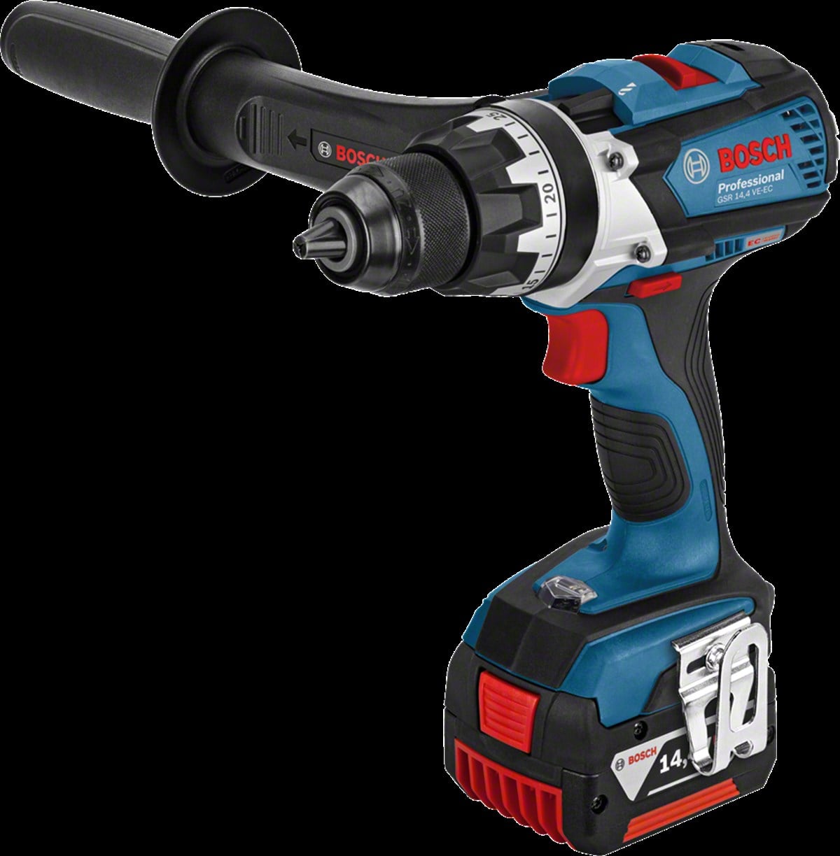 Bosch Professional GSR 14,4 VE-EC 4 Ah Çift Akülü Delme/Vidalama - Kömürsüz Motor