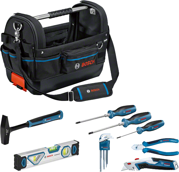 Bosch Profesyonel El Aleti Seti 8 Parça + GWT 20 Çanta