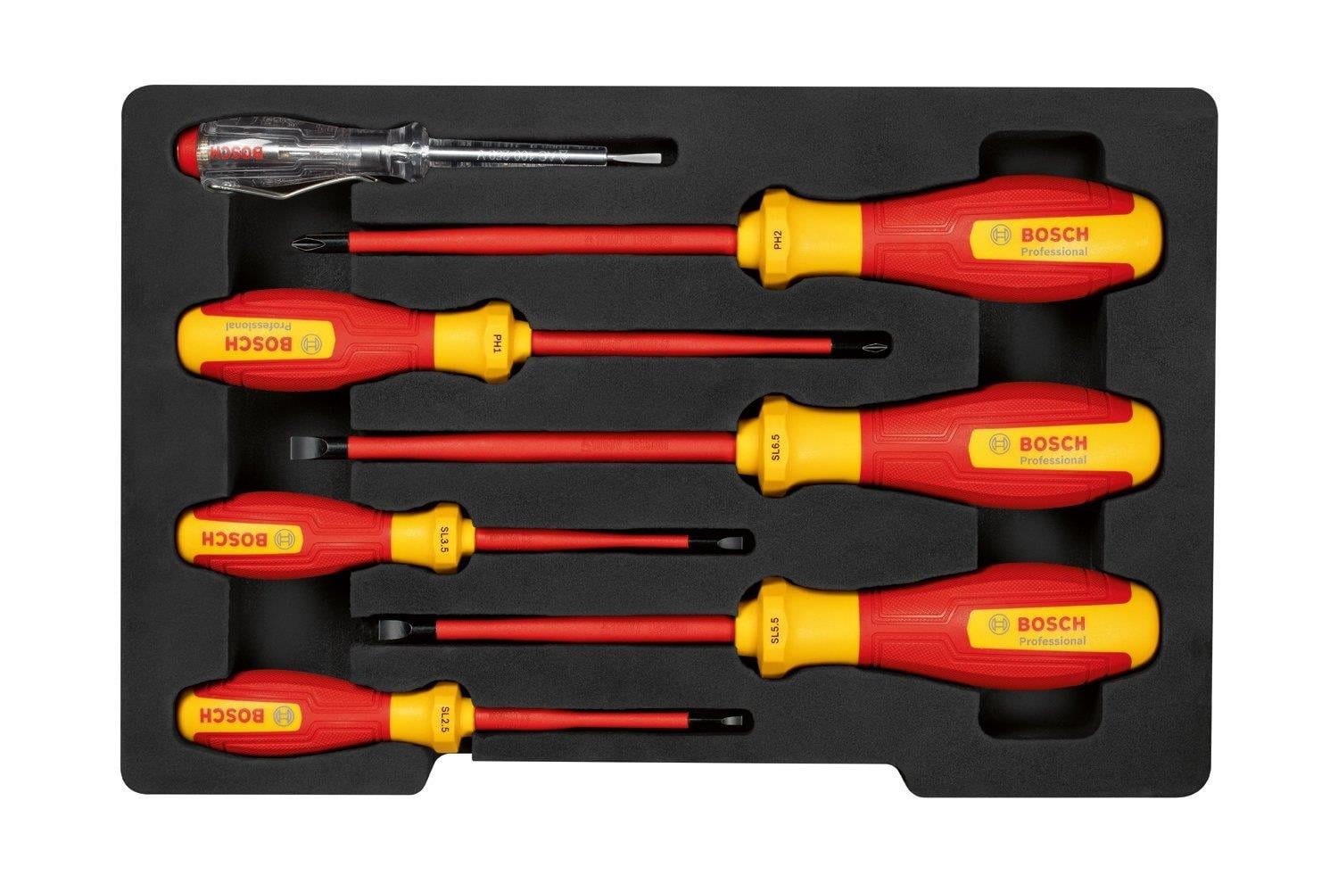 Bosch Profesyonel VDE Tornavida Seti 7 Parça