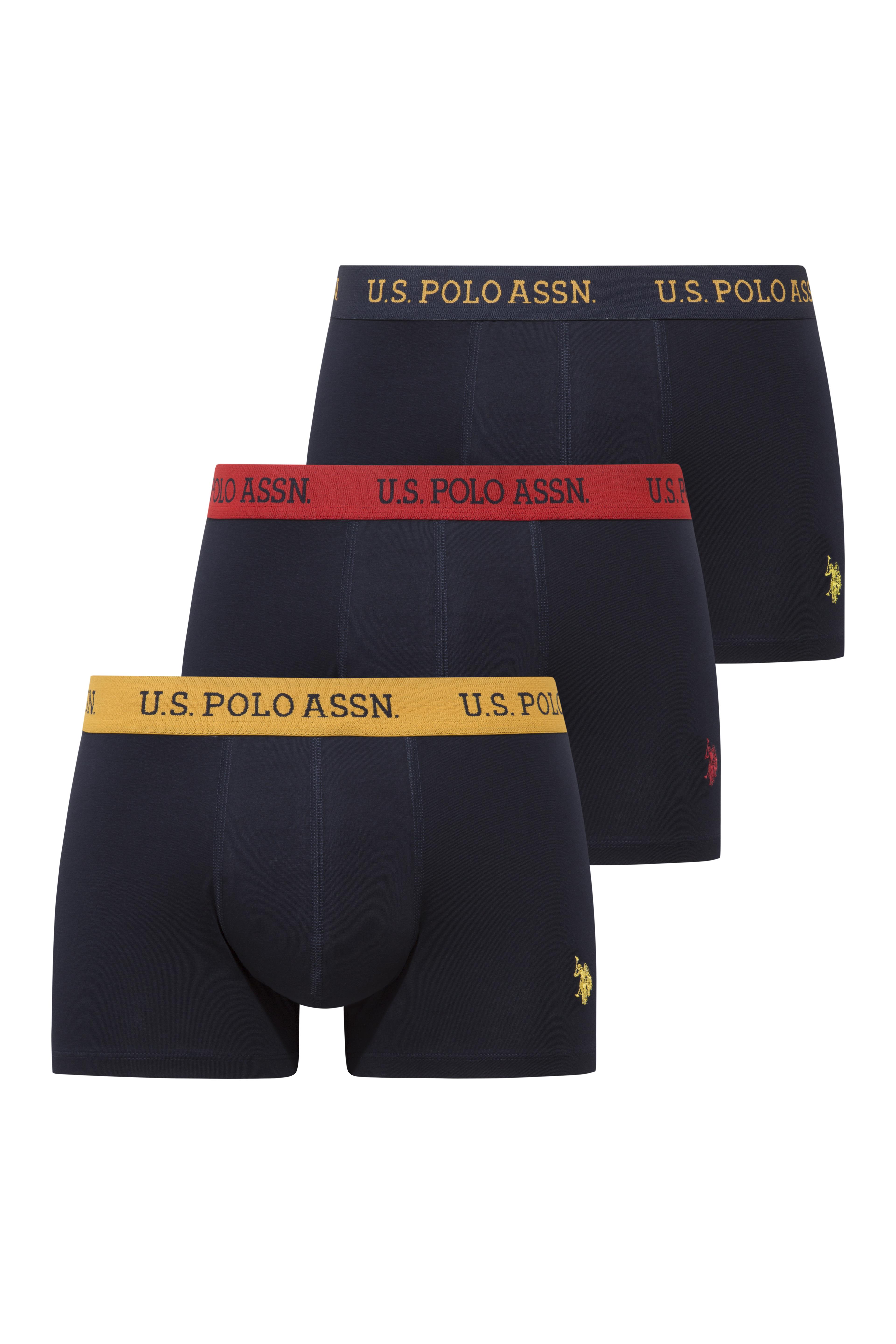 U.S. Polo Assn. Erkek  201 Lacivert - Lacivert - Lacivert 3 lü Boxer  - US.01.80650.INT 240