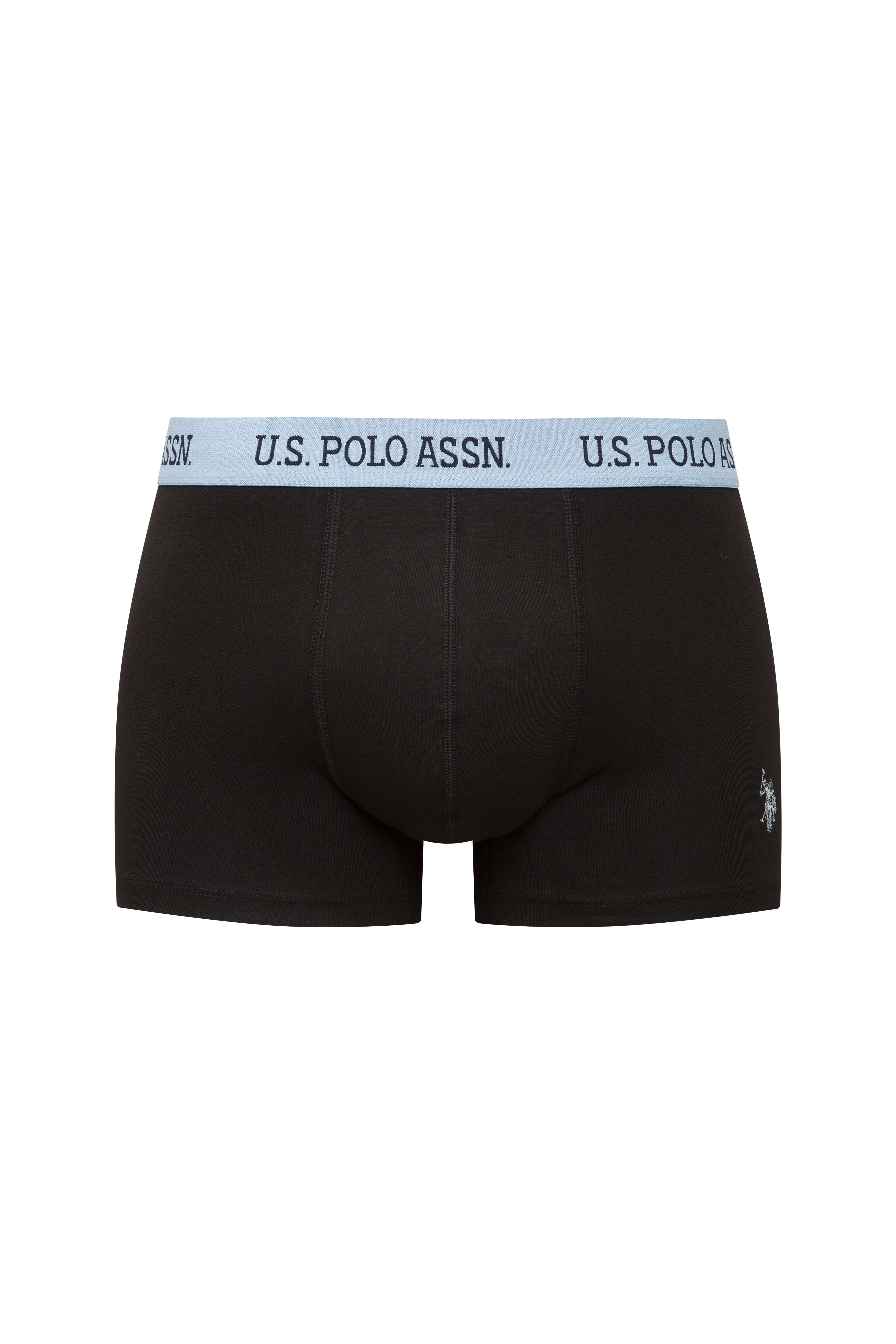 U.S. Polo Assn. Erkek 301 Siyah 3 lü Boxer  - US.01.80653.INT 320