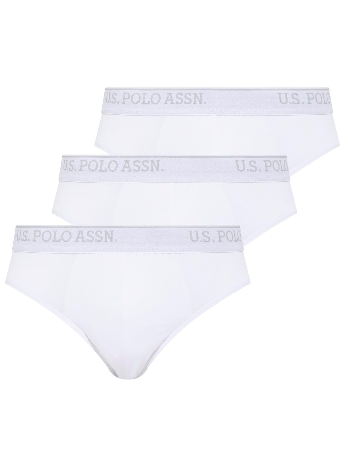 U.S. Polo Assn. - Erkek Beyaz 3 Lü Slıp - US.01.90003