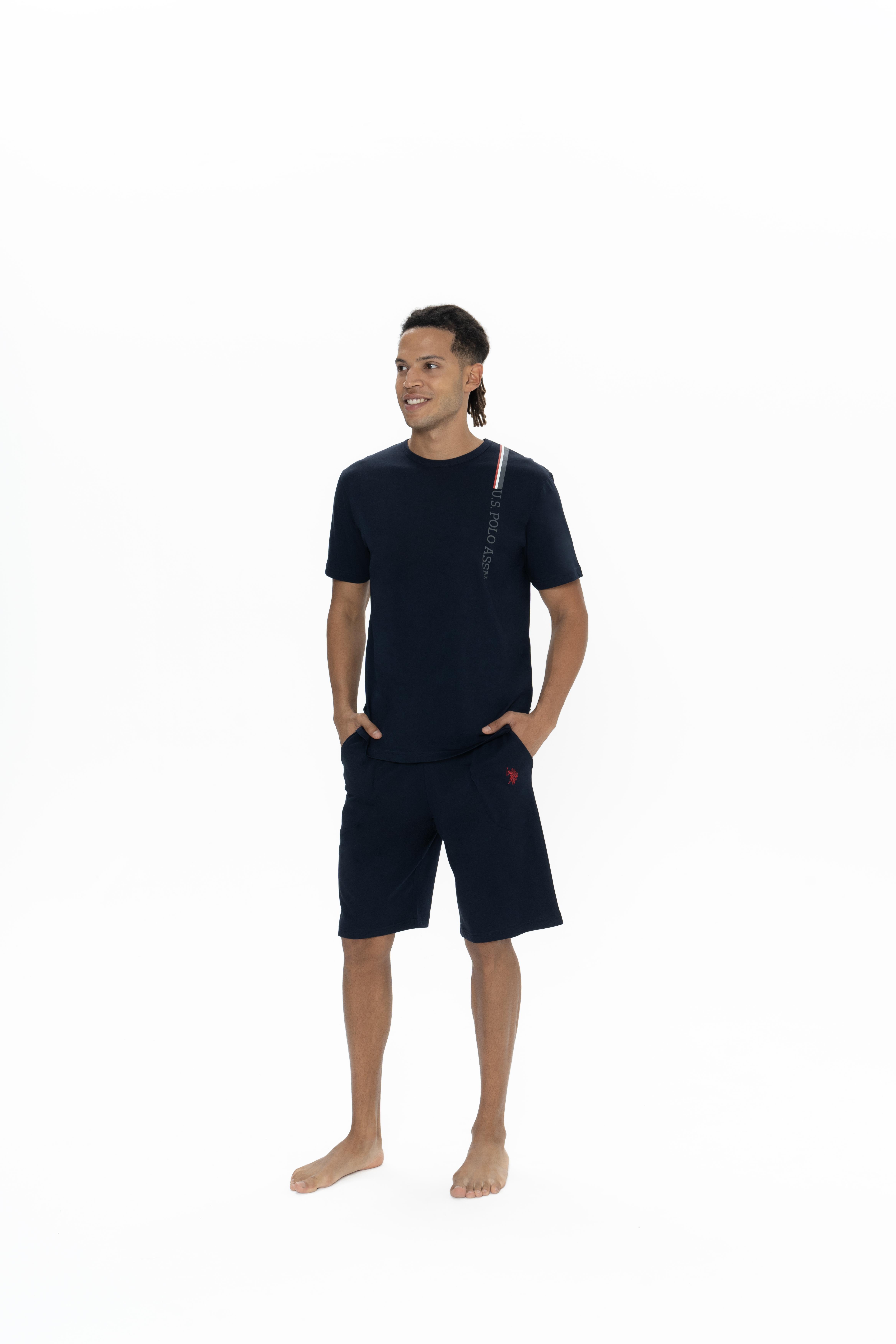 U.S. Polo Assn. Erkek Lacivert Pijama Takım  - US.01.18899.25Y 240