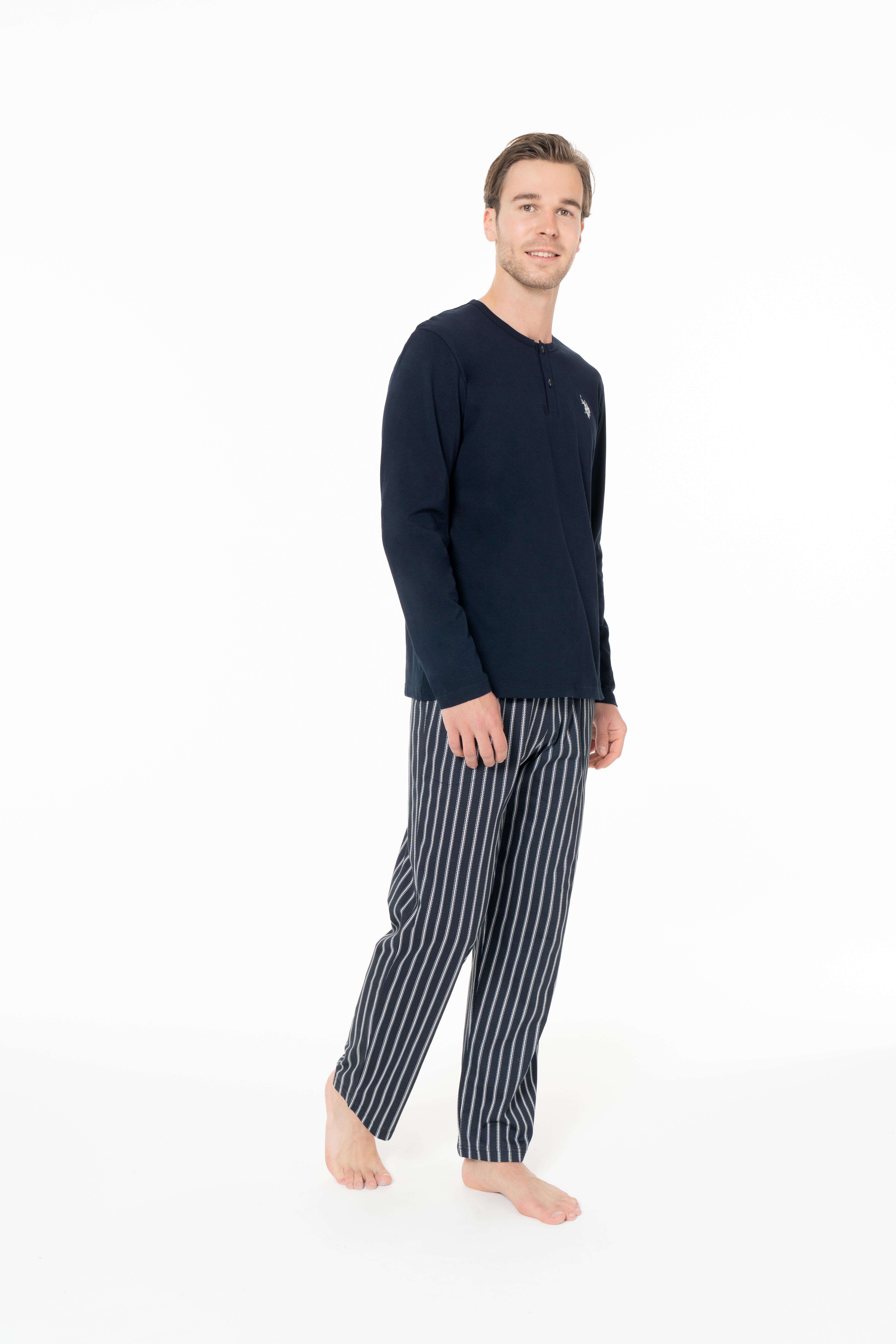 U.S. Polo Assn. Erkek Lacivert Pijama Takım  - US.01.18994.26K 240