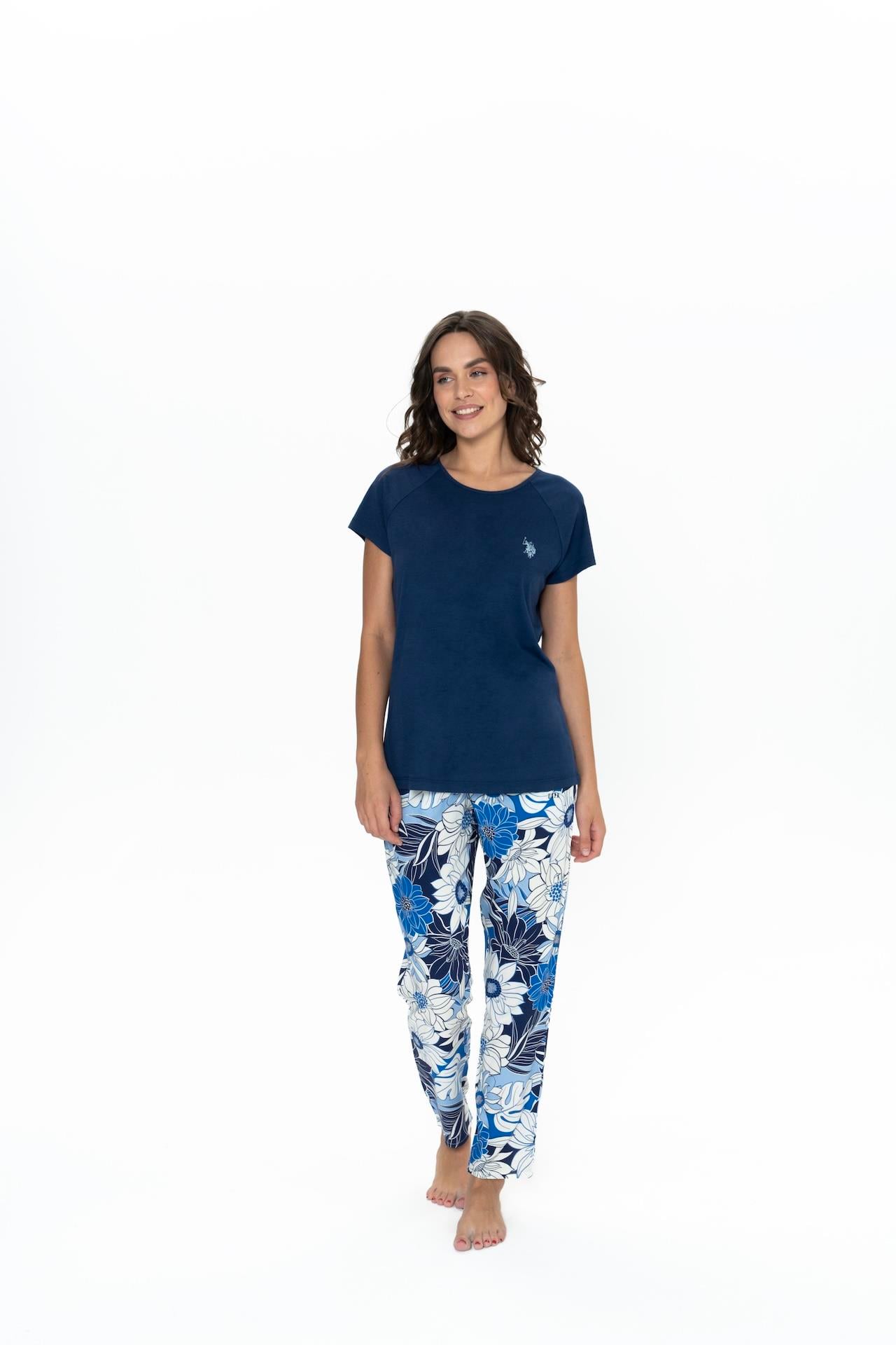 U.S. Polo Assn. Kadın Lacivert Pijama Takım  - US.01.20095.25Y 241
