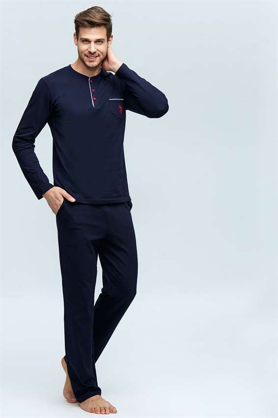 U.S. Polo Assn. Erkek Lacivert Pijama Takımı - US.01.17384 240