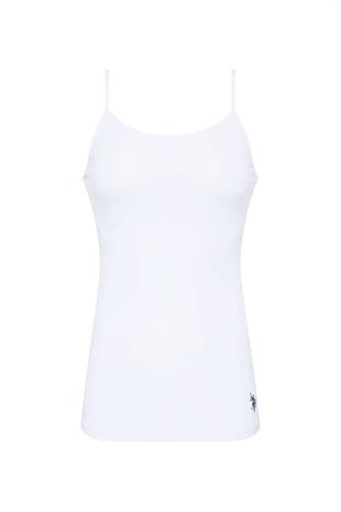 U.S. Polo Assn. Kadın Beyaz Atlet  - US.01.60001.INT 120