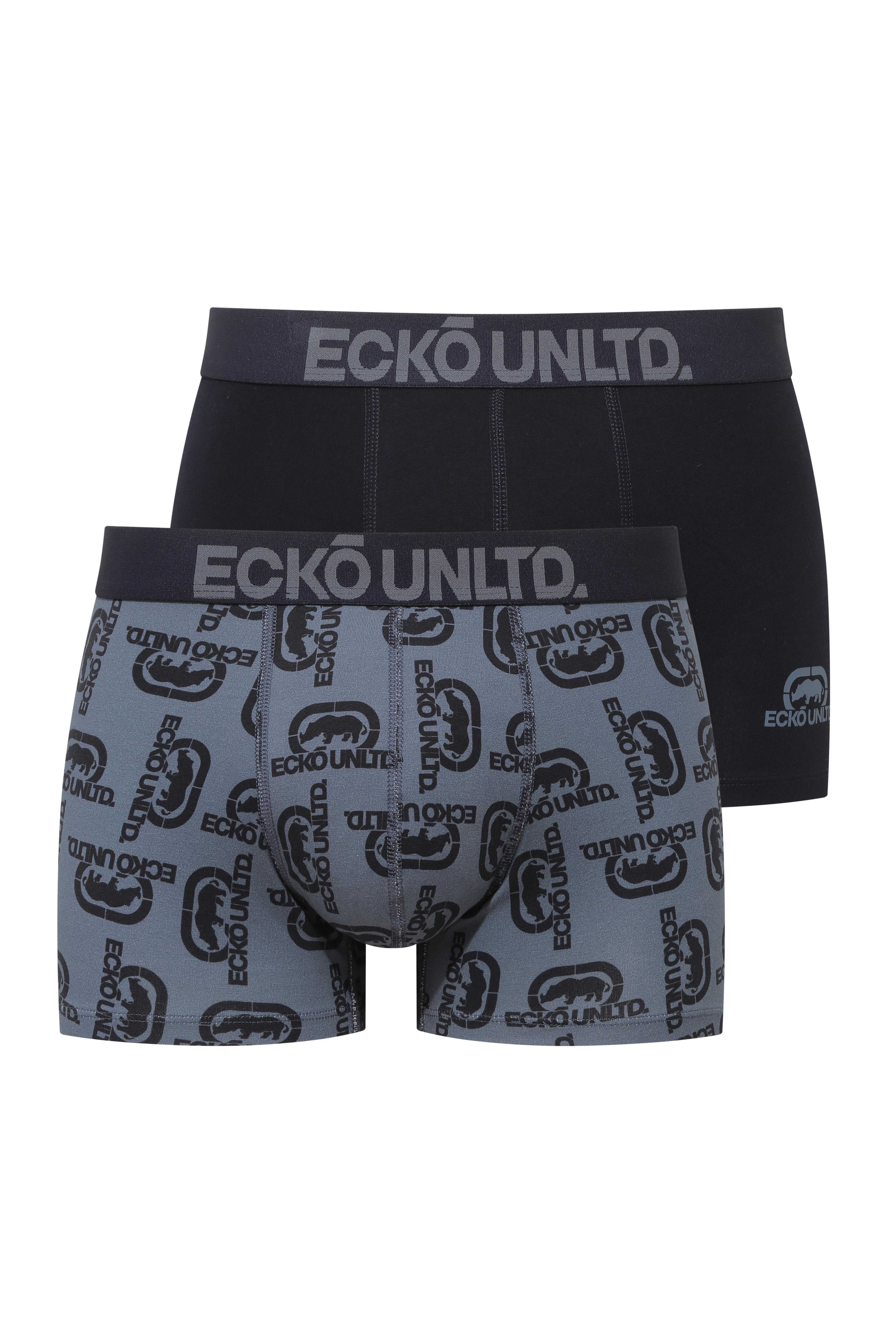 Ecko Lacivert - Baskılı 2'li Boxer - ECKO.01.40010 516