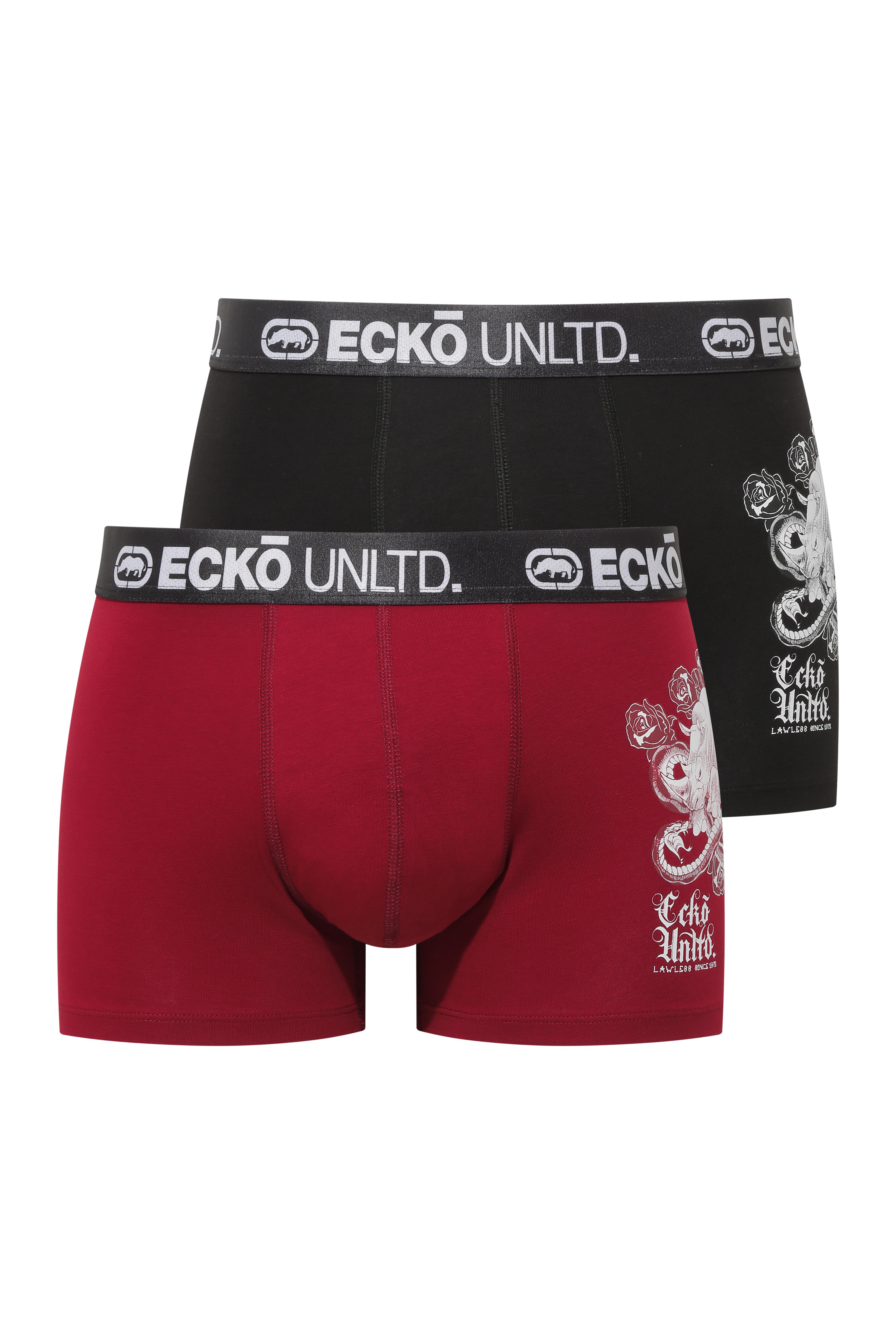 Ecko Siyah - Bordo 2'li Boxer - ECKO.01.40003 530
