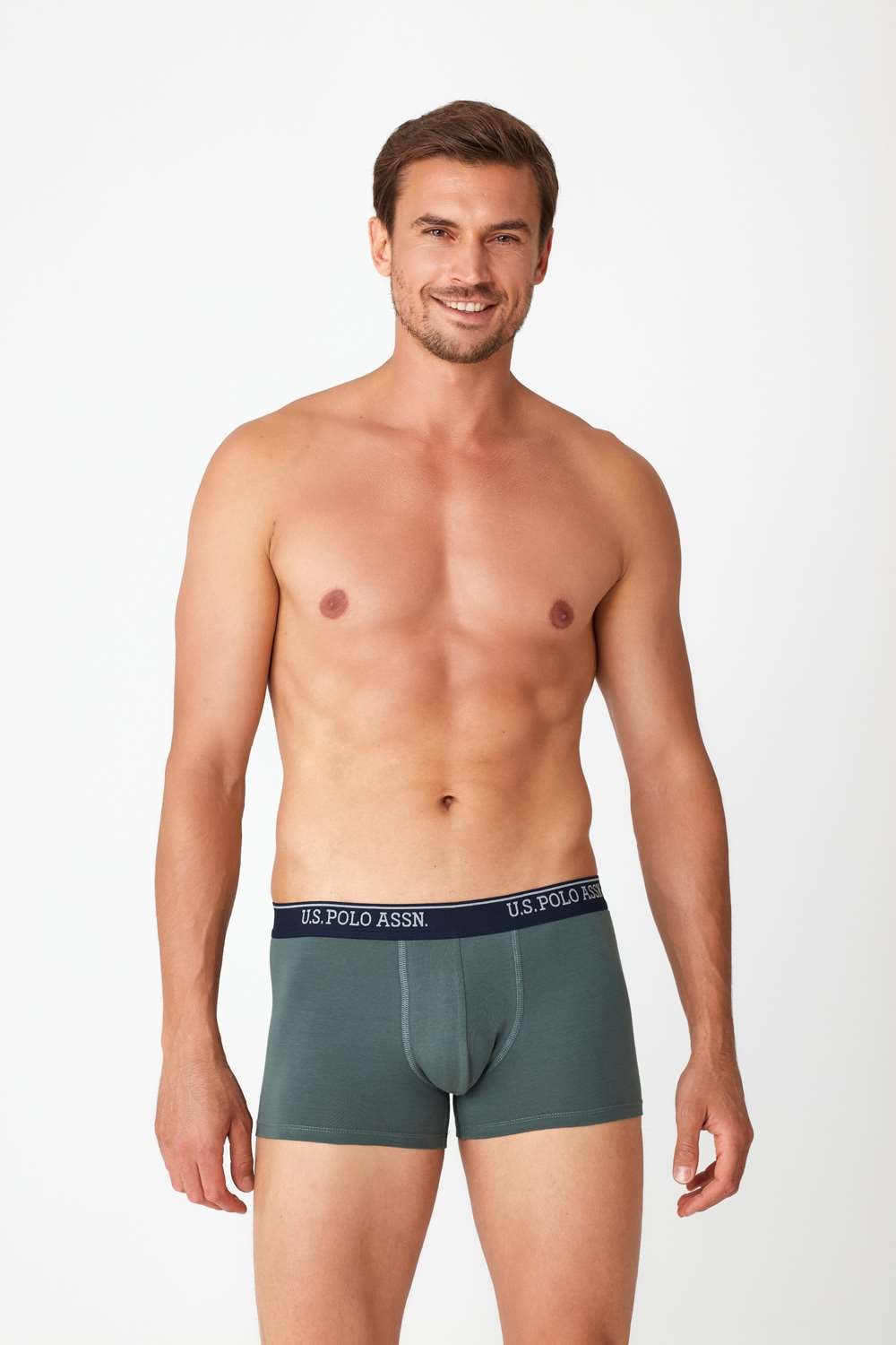 U.S. Polo Assn. Erkek Petrol Yeşili Tekli Boxer
