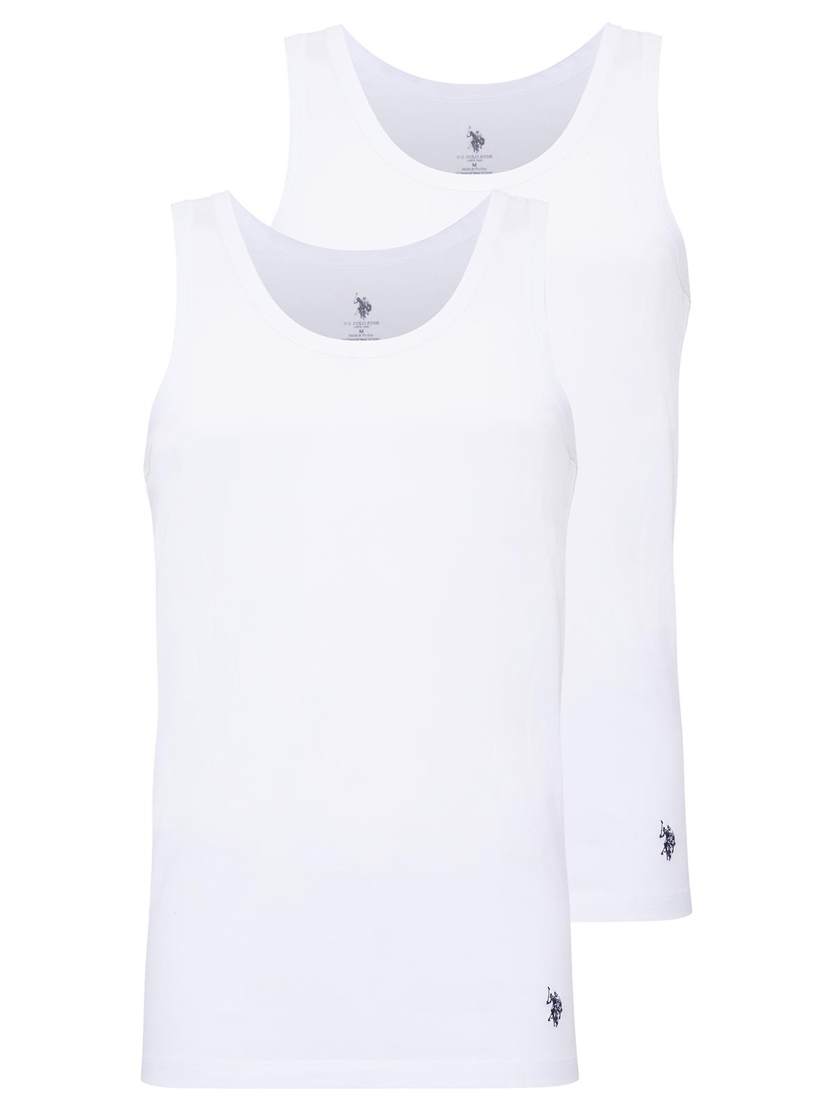 U.S. Polo Assn. Erkek Beyaz 2 li Atlet  - US.01.90000 120