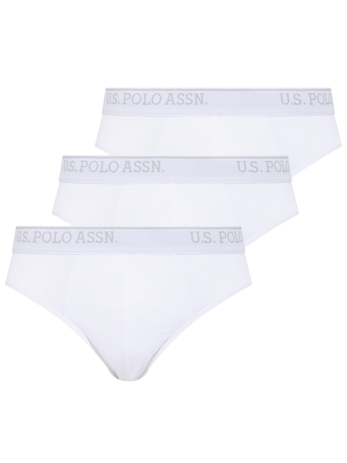 U.S. Polo Assn. - Erkek Beyaz 3 Lü Slıp - US.01.90003