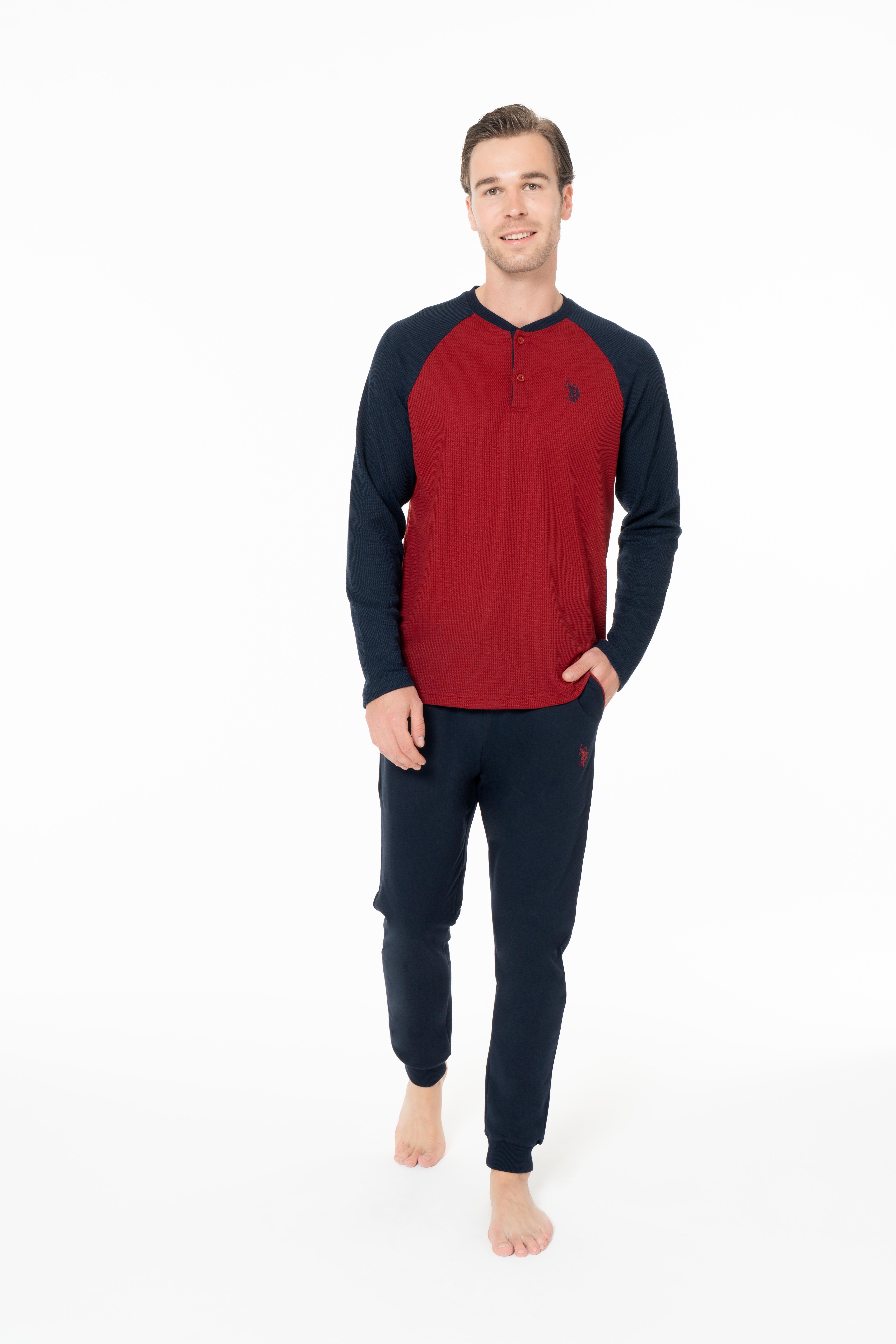 U.S. Polo Assn. Erkek Bordo  battal Pijama Takım  - US.01.18960-B.26K 165